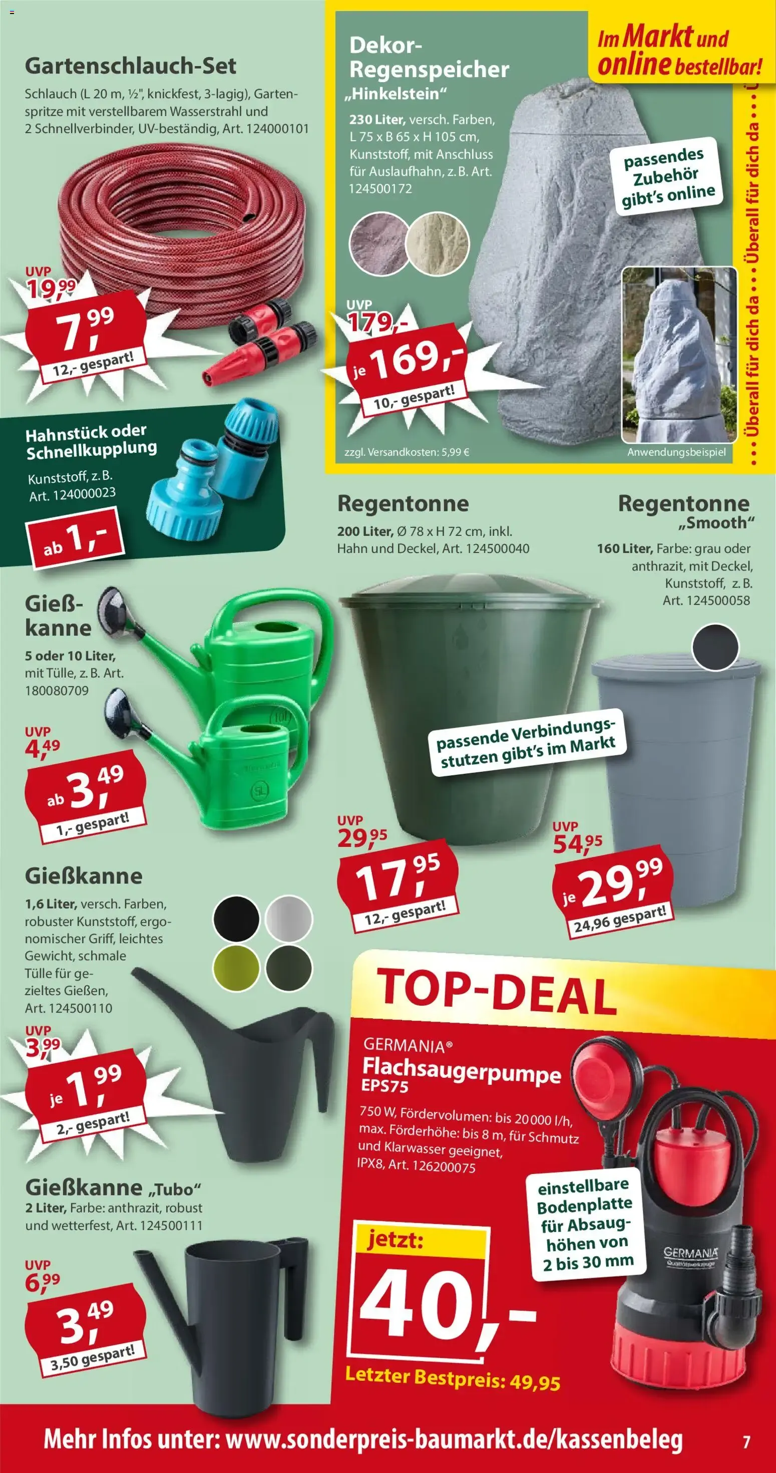 Sonderpreis Baumarkt Prospekt (ab 04.07.2026) zum Blättern von 4. Juli bis 10. Juli 2026 - Prospekt seite 7