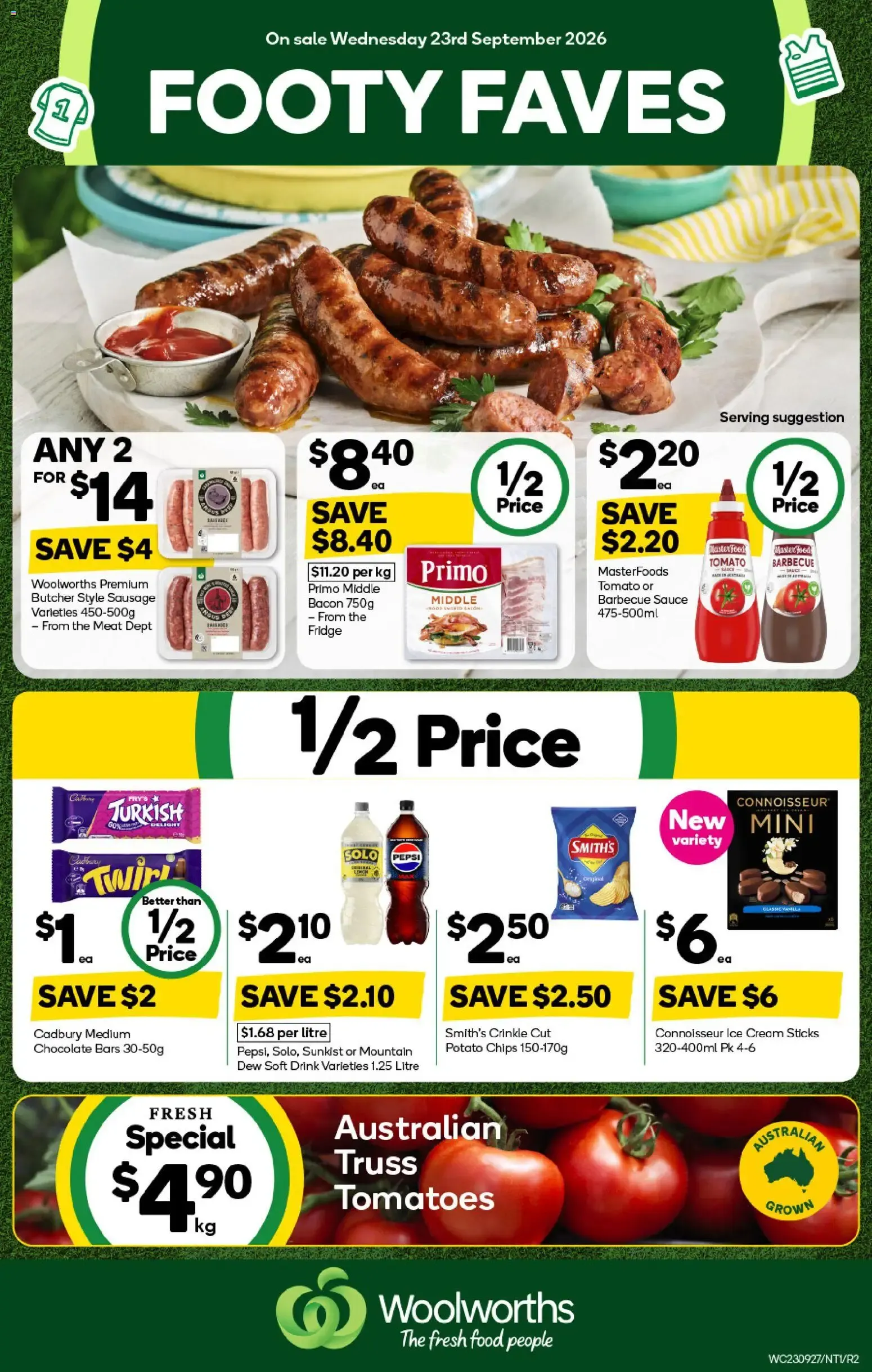 Footy Faves - Catalogue valid from 23 September to 29 September 2026 - page 1