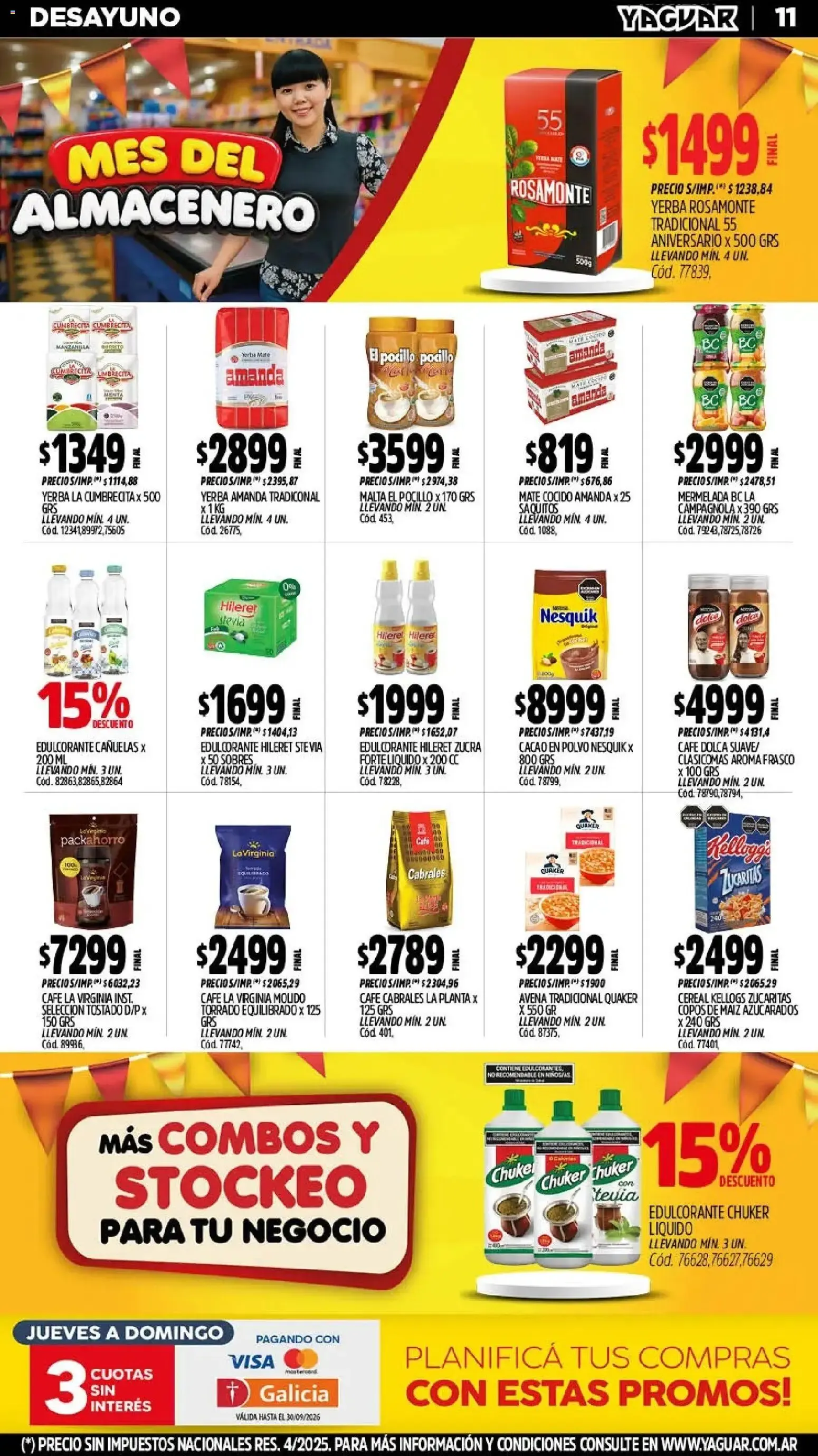 Ofertas de Yaguar - Oferta Semanal Mar del Plata del 21/09/2026 - 26/09/2026 21 de septiembre al 26 de septiembre 2026 - Página 11 del catálogo