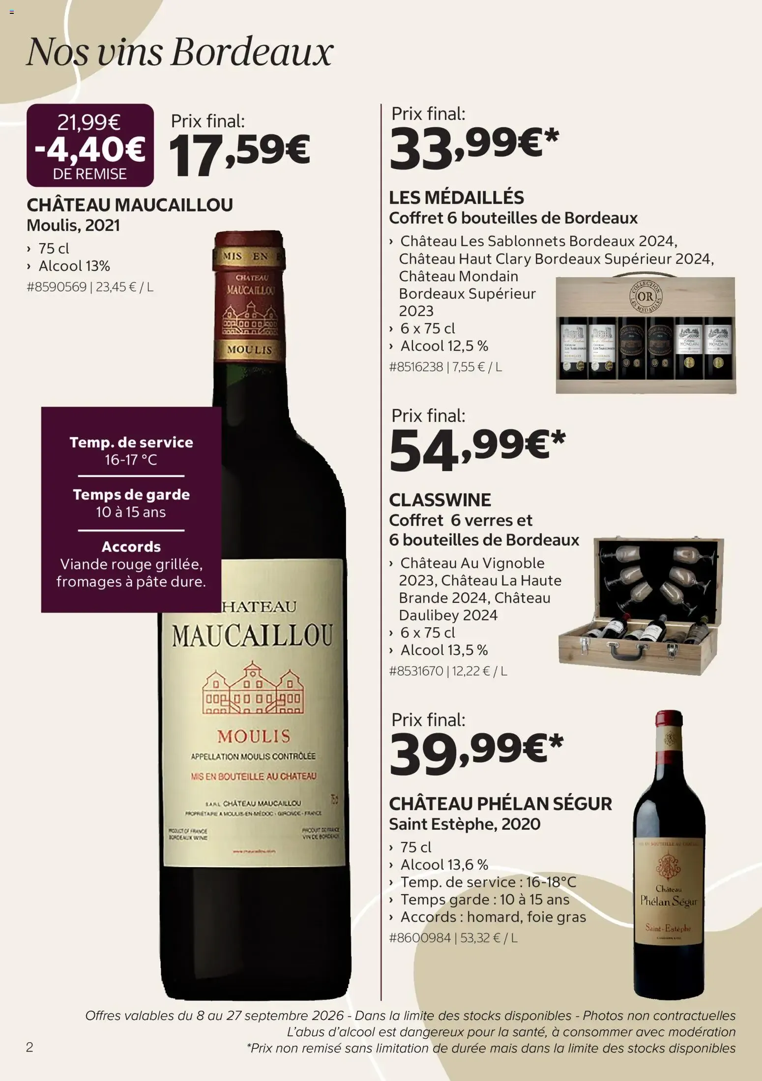 Costco Foire aux vins à partir du 08/09/2026 - promo en ligne du 8 septembre au 27 septembre 2026 - Catalogue page 2