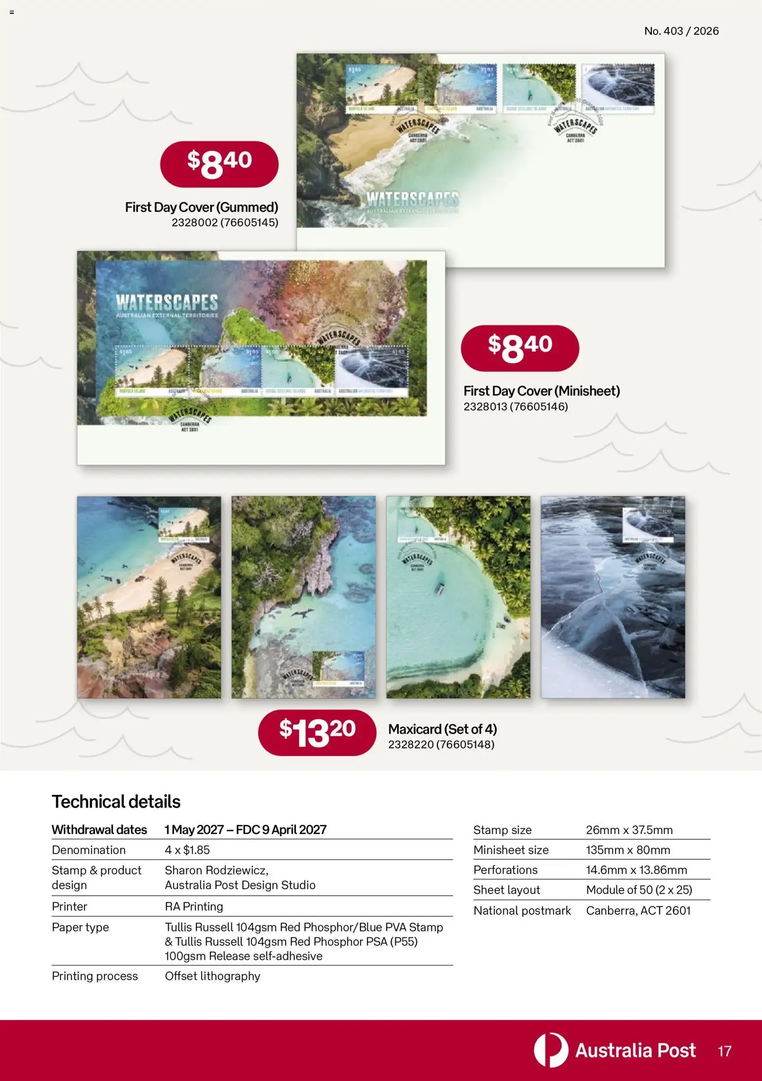 Stamp Bulletin - Catalogue valid from 1 September to 20 October 2026 - page 17