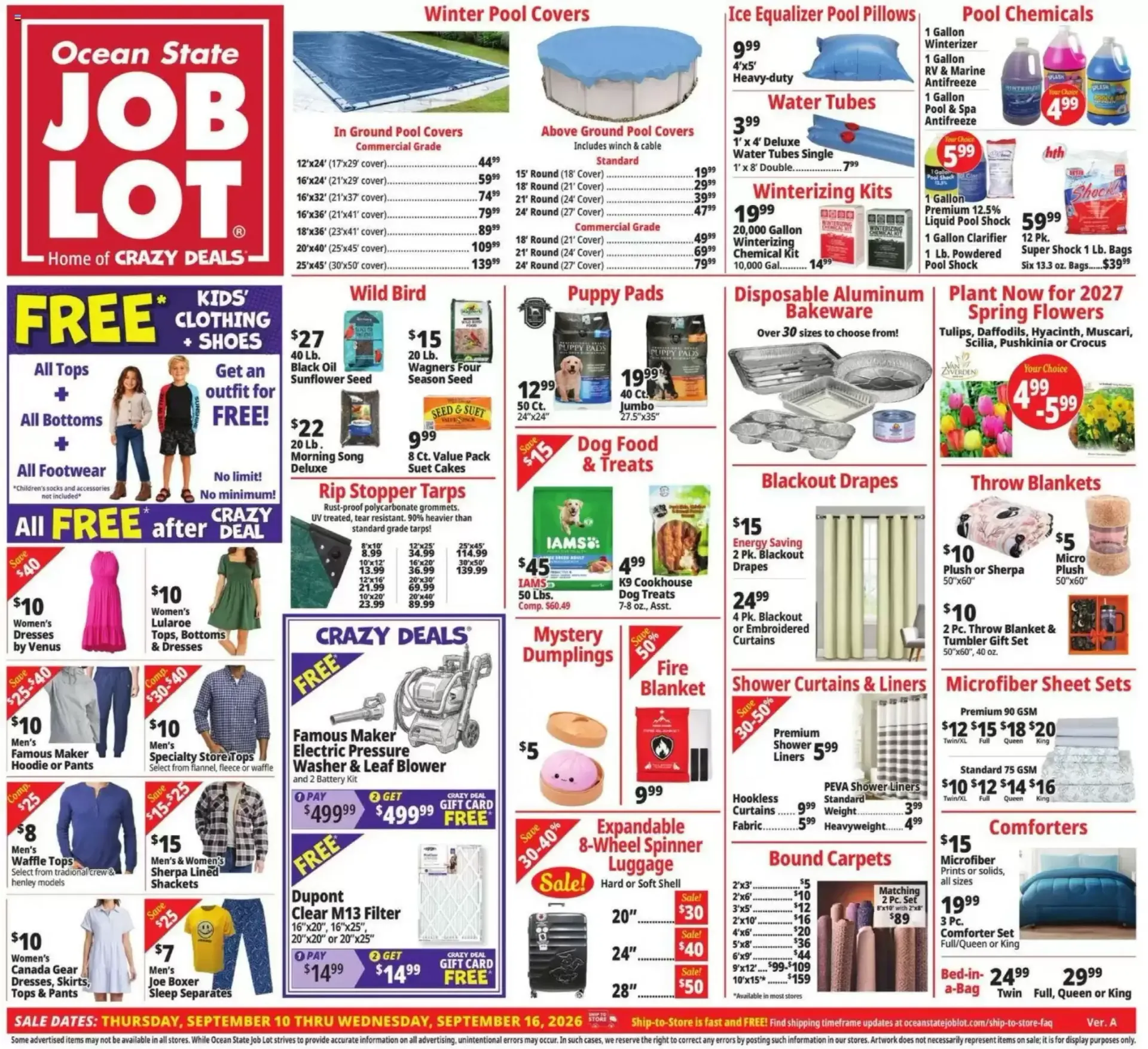 Weekly ad Ocean State Job Lot from September 10 to September 16 2026 - Page 1