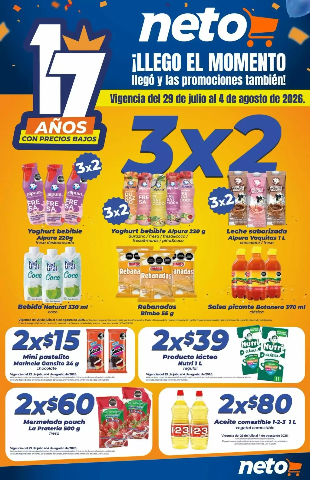 Catálogo de Folleto Tiendas Neto 29 de julio al 4 de agosto 2026 - Pagina 1