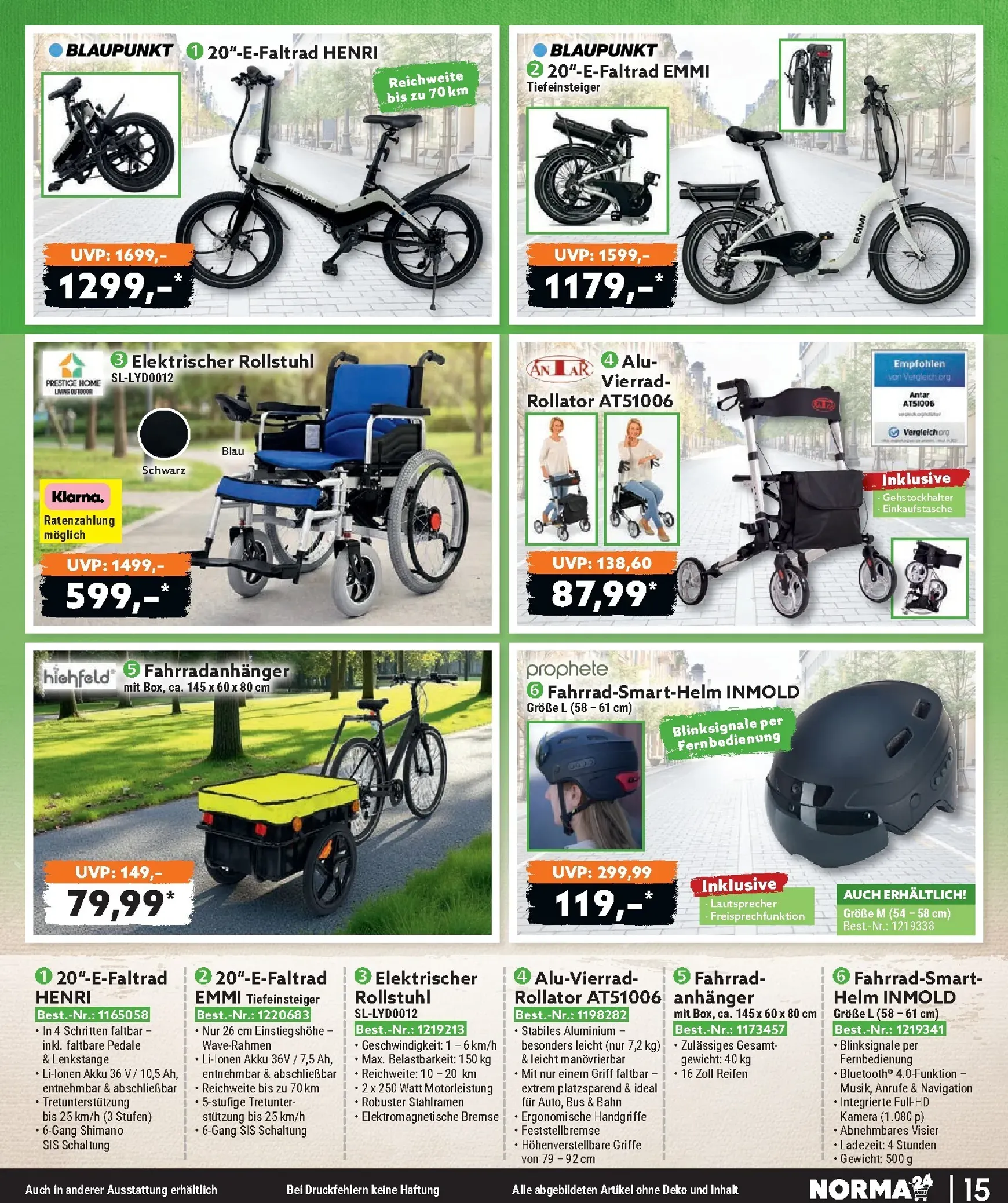 Norma - Bestellmagazin Prospekt – von Mittwoch 01.07.2026 bis Freitag 31.07.2026 von 1. Juli bis 31. Juli 2026 - Prospekt seite 15