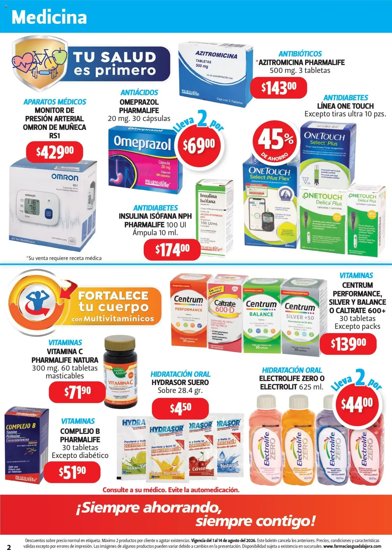 Catálogo de Farmacia Guadalajara catálogo (01/08/2026 - 14/08/2026) - catálogo en línea 1 de agosto al 14 de agosto 2026 - Pagina 2