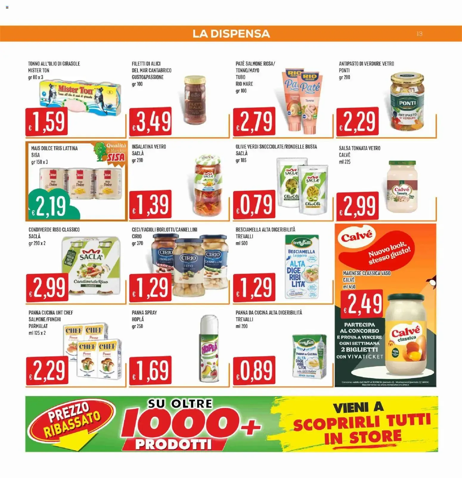 SISA/Mercadò: L'ESTATE DELLA Convenienza da 23 luglio a 5 agosto di 2026 - Pagina del volantino 13