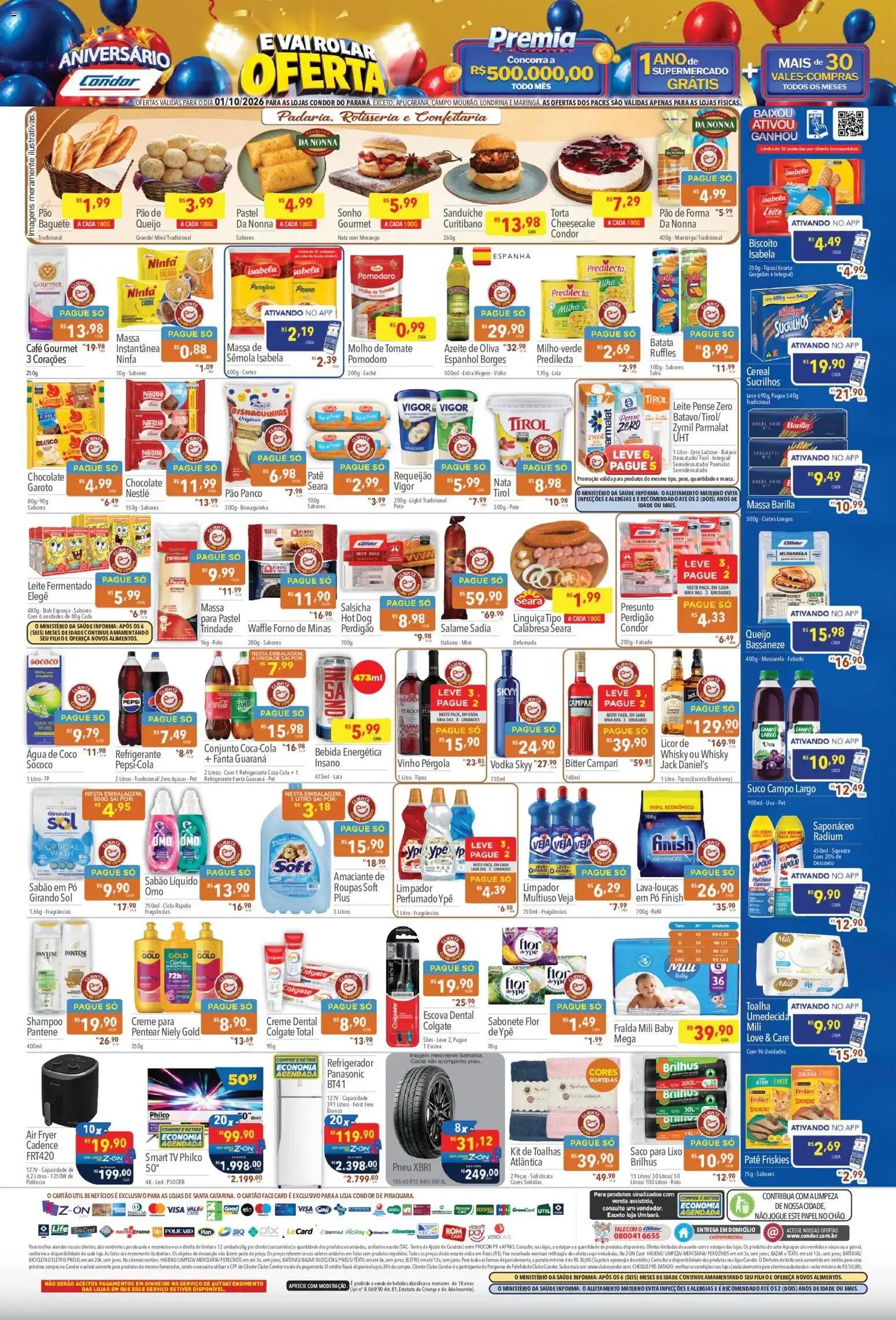 Encarte de Supermercados Condor ofertas Aniversário de 01/10/2026 1 de outubro até 6 de novembro 2026 - Pagina 2