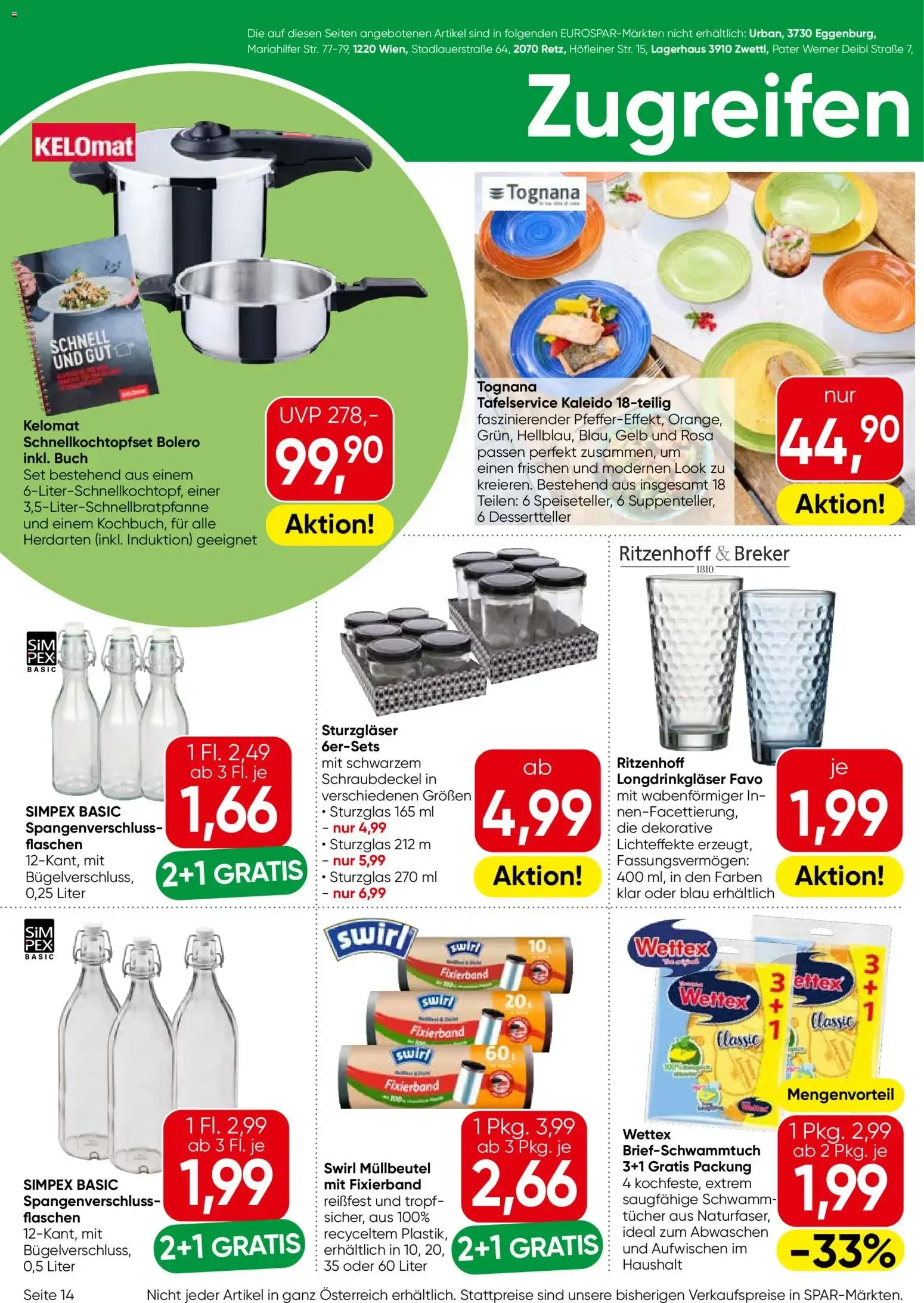 Eurospar Flugblatt von 01.07.2026 - Aktuelle Angebote von 1. Juli bis 15. Juli 2026 - Flugblätt seite  14