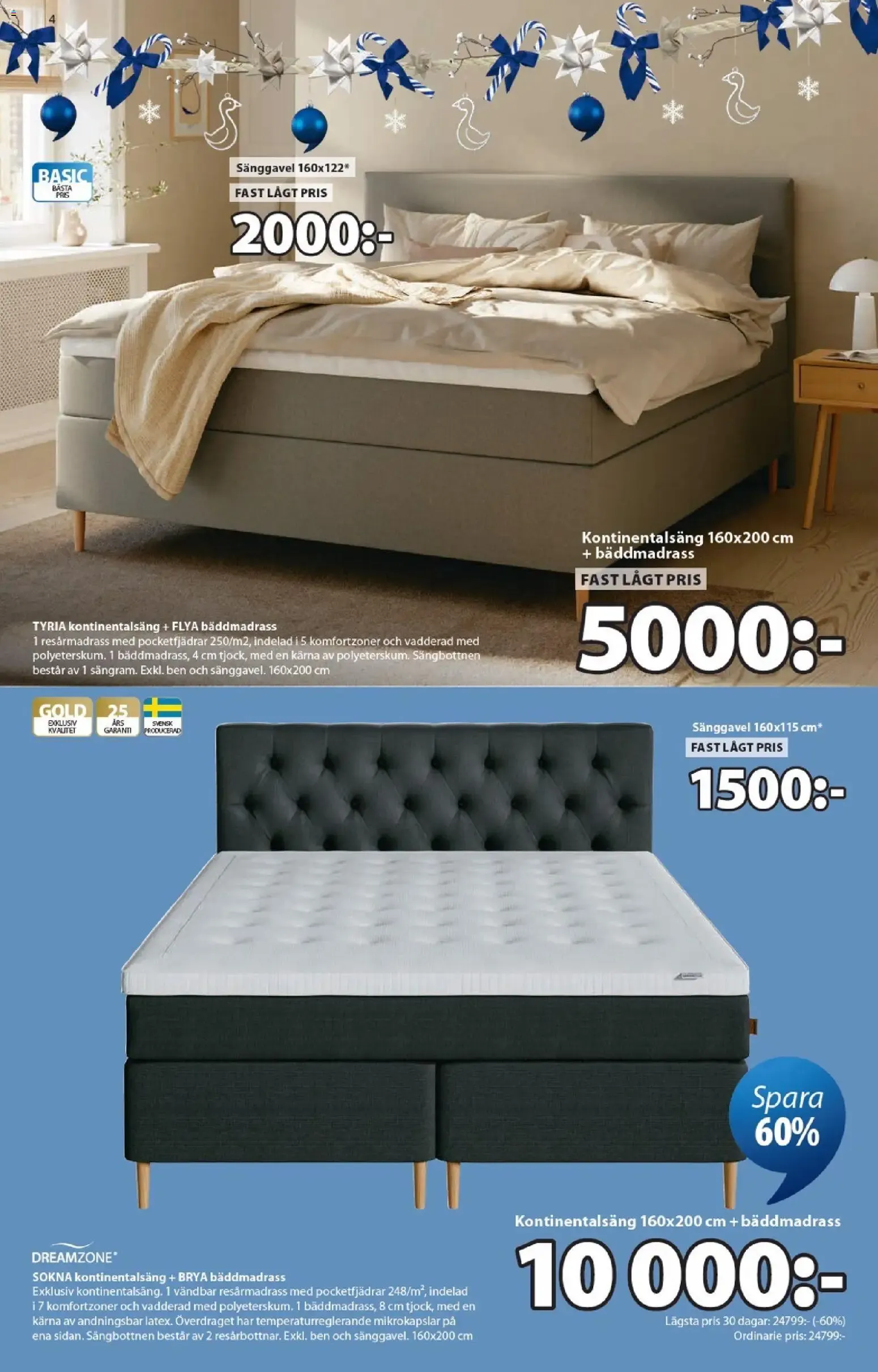JYSK Scandinavian Sleeping & Living - Ett fantastiskt erbjudande för din jul från 19 oktober till 29 november 2026 - Reklamblad sidor 4