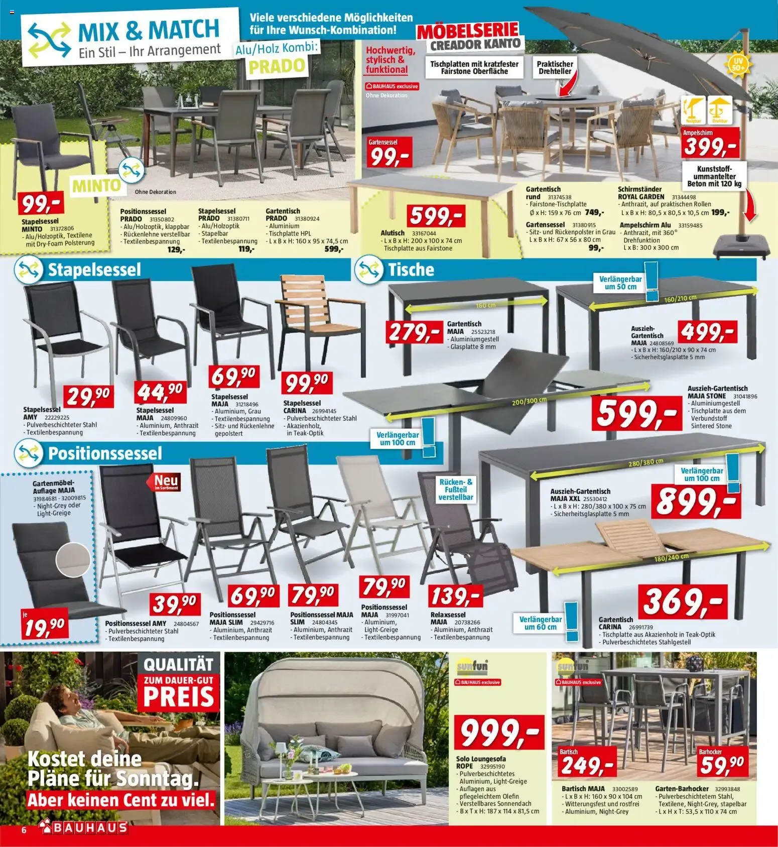 Bauhaus Prospekt aktuell von 26.05.2026 - Aktuelle Angebote von 26. Mai bis 14. Juni 2026 - Flugblätt seite  6