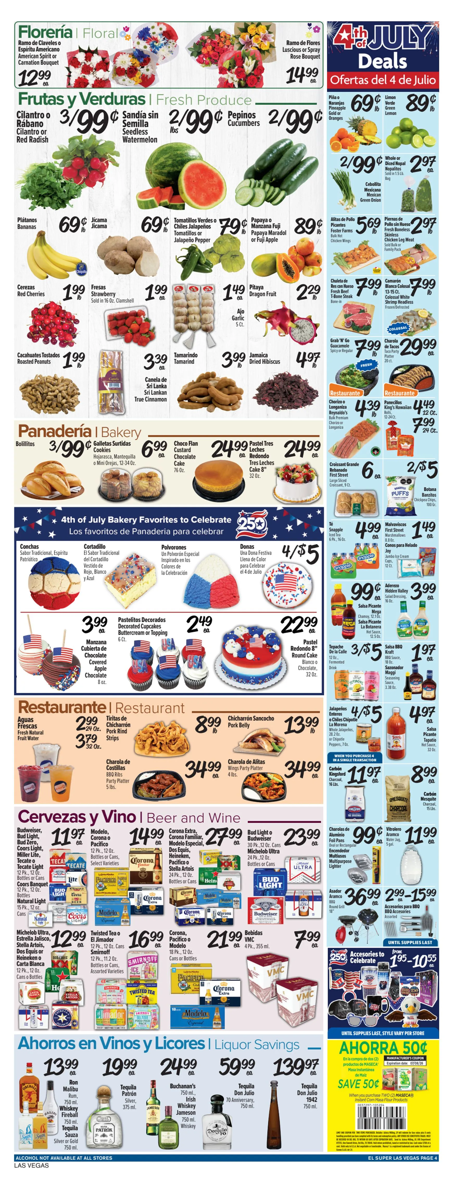 Weekly ad El Super - Ofertas 4 de Julio y Fin de Semana from July 1 to July 7 2026 - Page 4