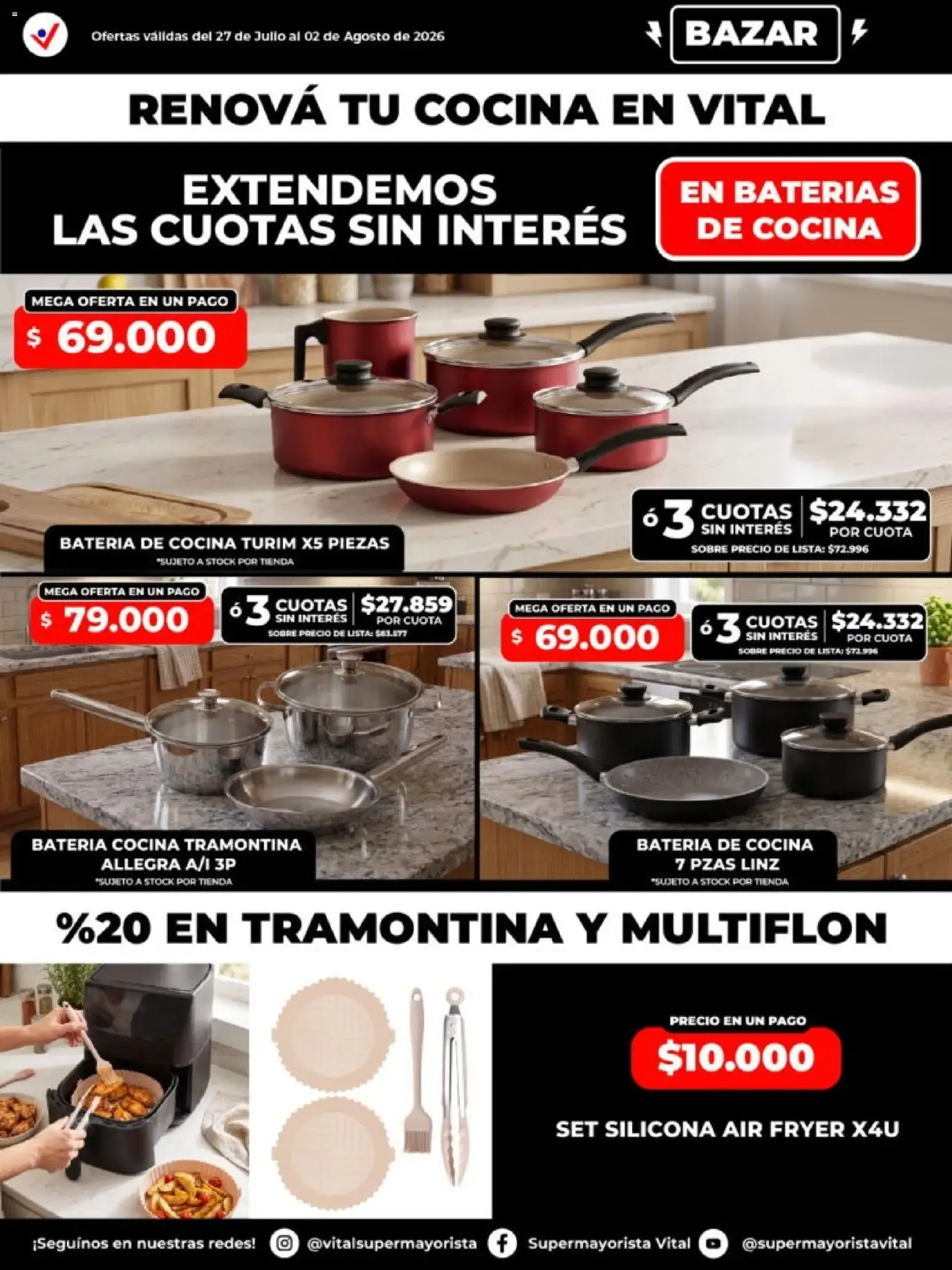 Ofertas de Vital - Especial de nonfood || del 27/07/2026 - 02/08/2026 || Catálogo 27 de julio al 2 de agosto 2026 - Página 3 del catálogo