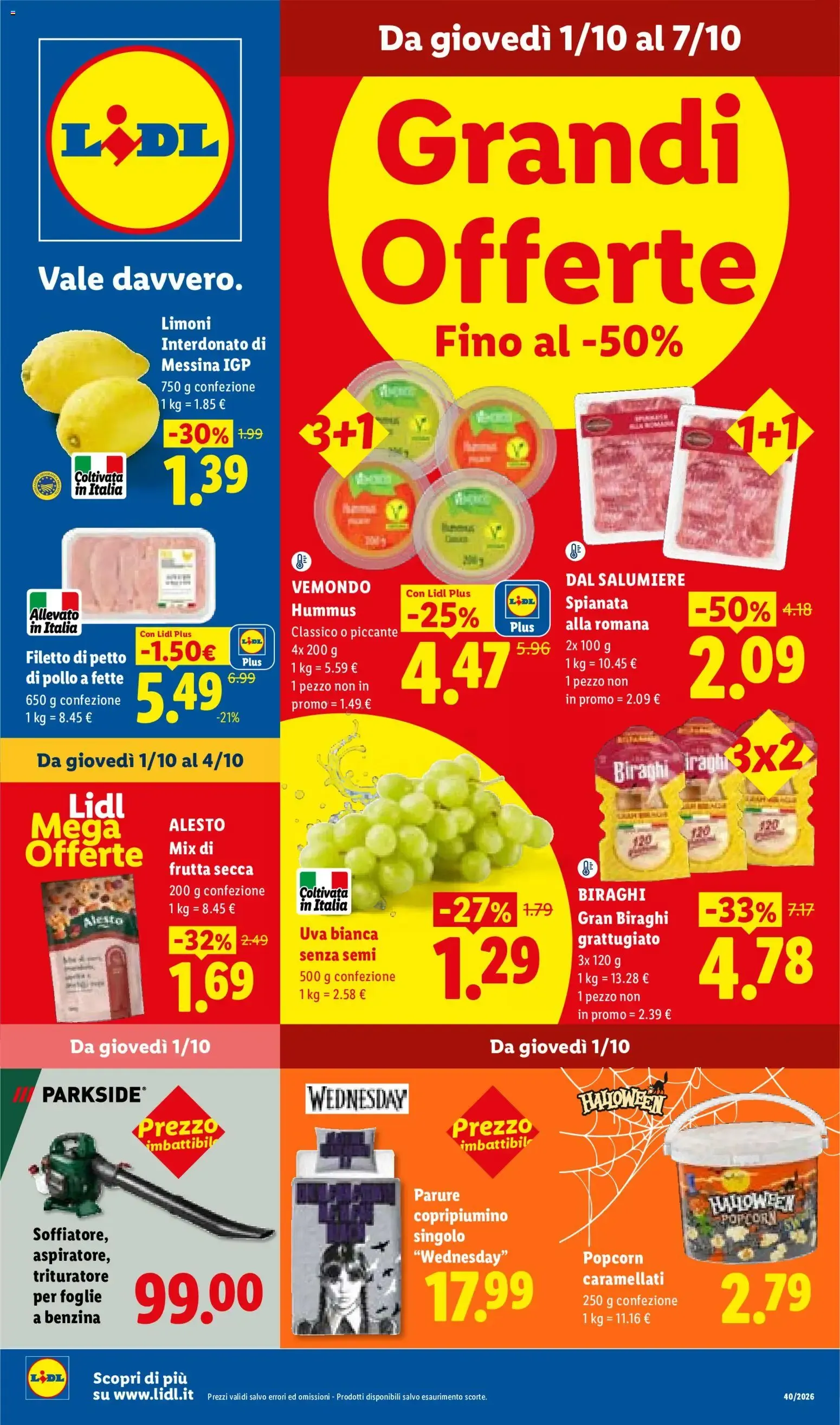 Grandi Offerte da 1 ottobre a 7 ottobre di 2026 - Pagina del volantino 1