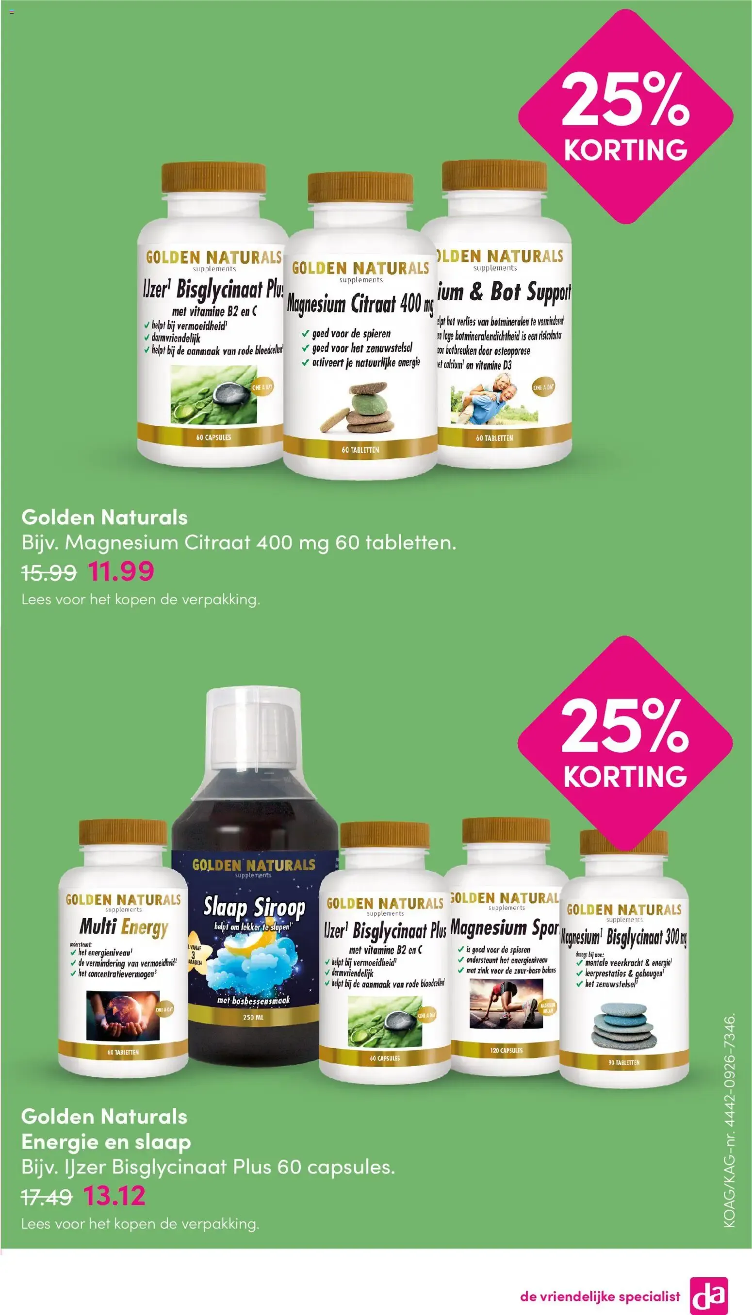 DA: Vitaminas, minerales y suplementos, y productos Zwitsal van 21 september tot 4 oktober 2026 - Folder pagina 5