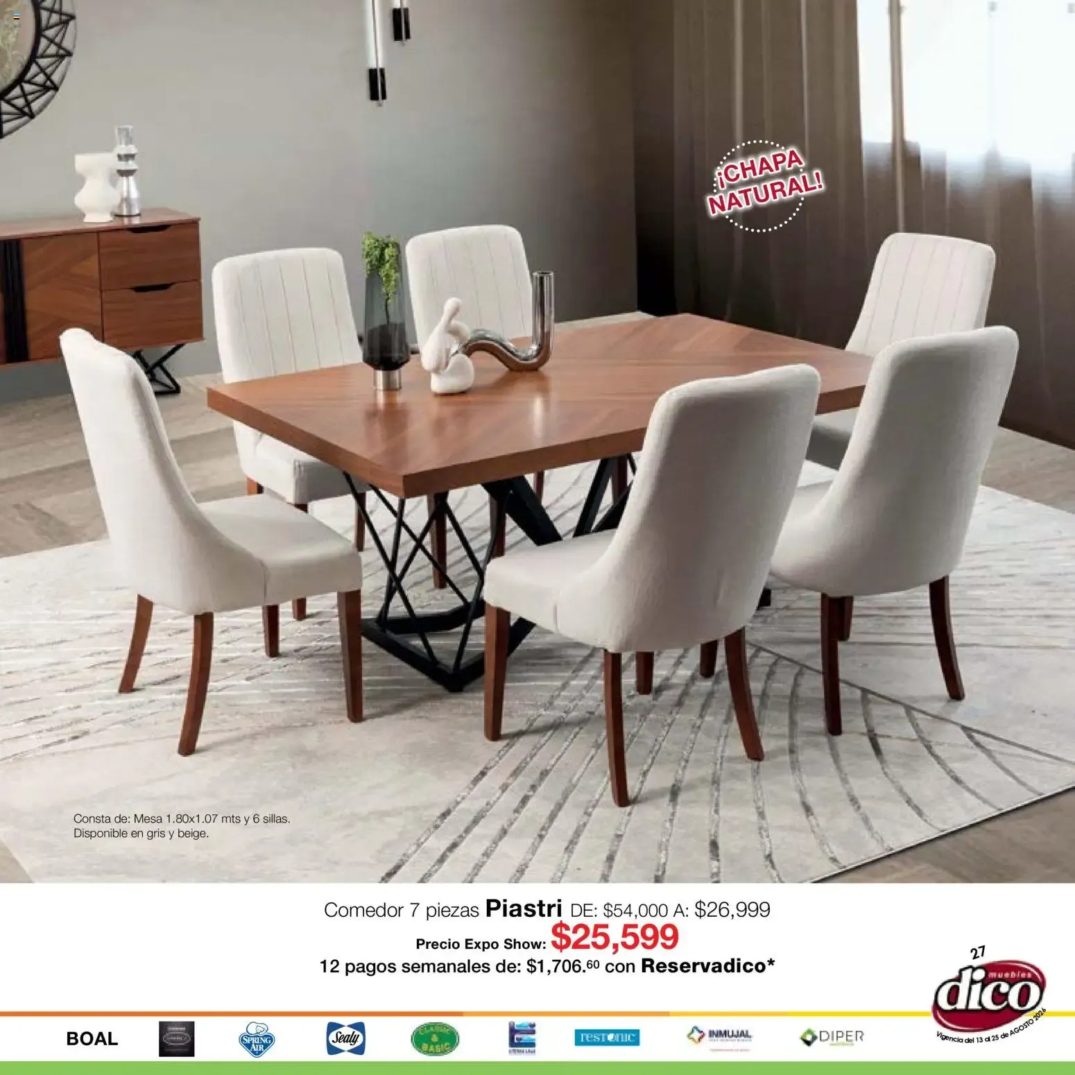 Catálogo de Muebles Dico catálogo Expo Show (13/08/2026 - 25/08/2026) - catálogo en línea 13 de agosto al 25 de agosto 2026 - Pagina 27