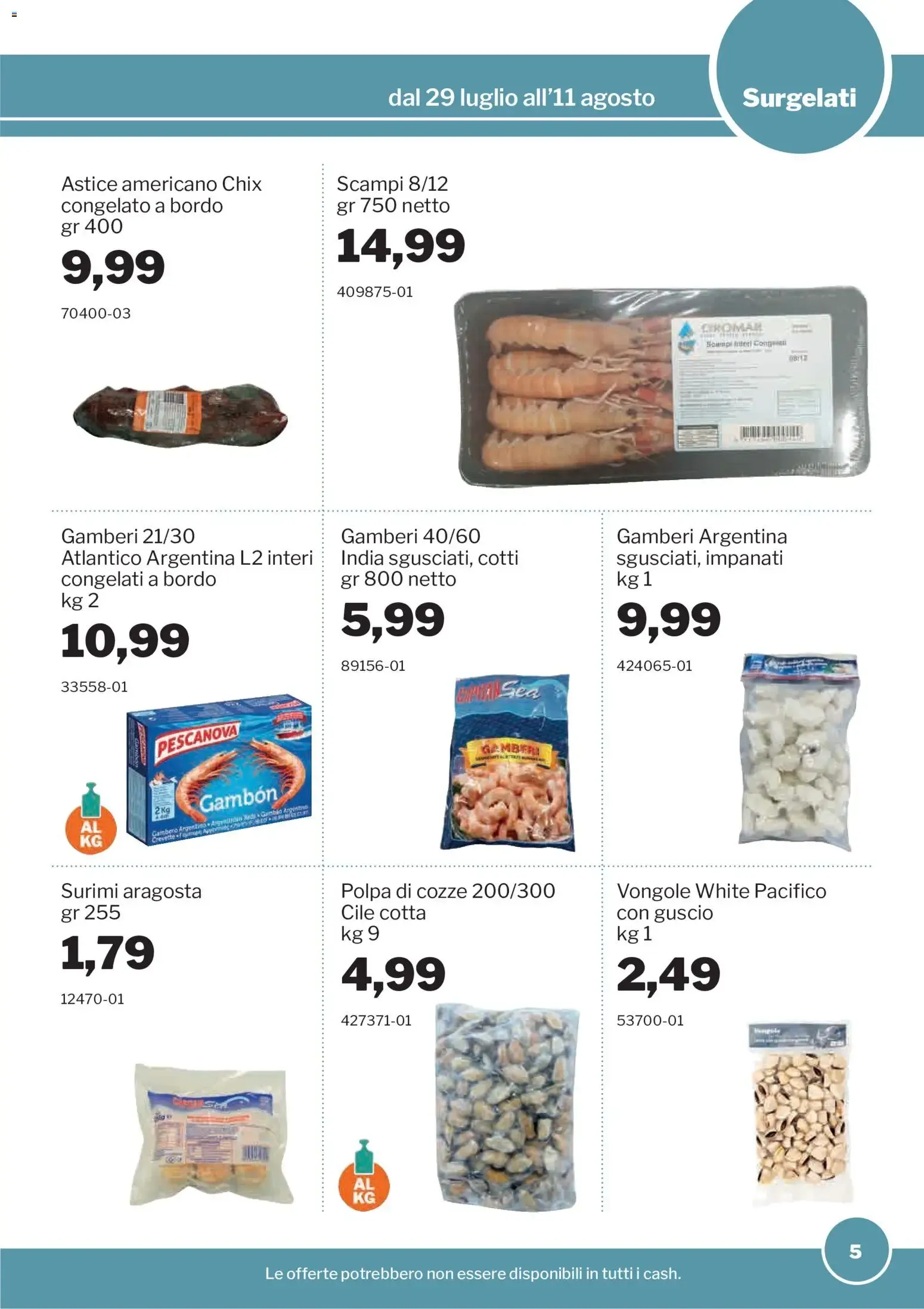 GrosMarket Promozioni da 29 luglio a 11 agosto di 2026 - Pagina del volantino 5