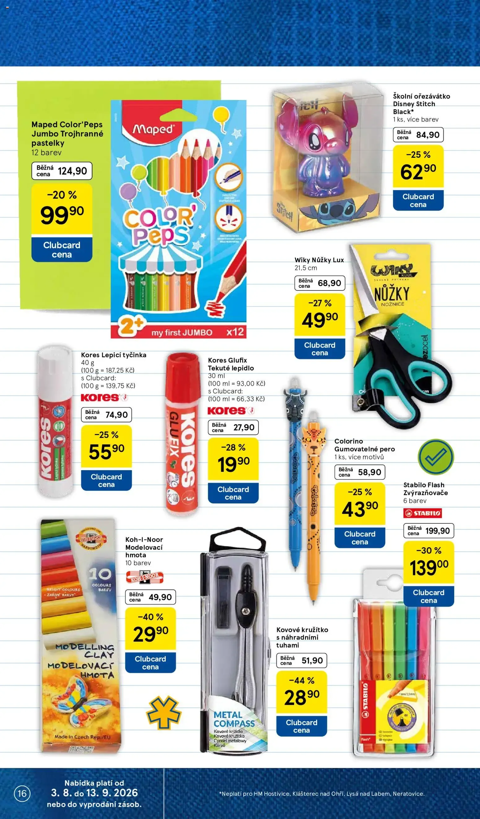 Tesco: Vše do školy - 3. srpna 13. září 2026 - Page 16