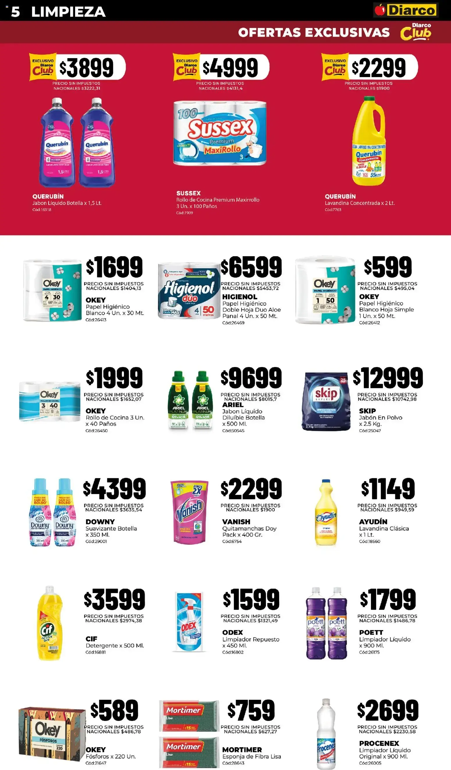 Ofertas de Diarco - ¡TODOS PUEDEN COMPRAR POR UNIDAD O CANTIDAD! 3 de agosto al 7 de agosto 2026 - Página 5 del catálogo