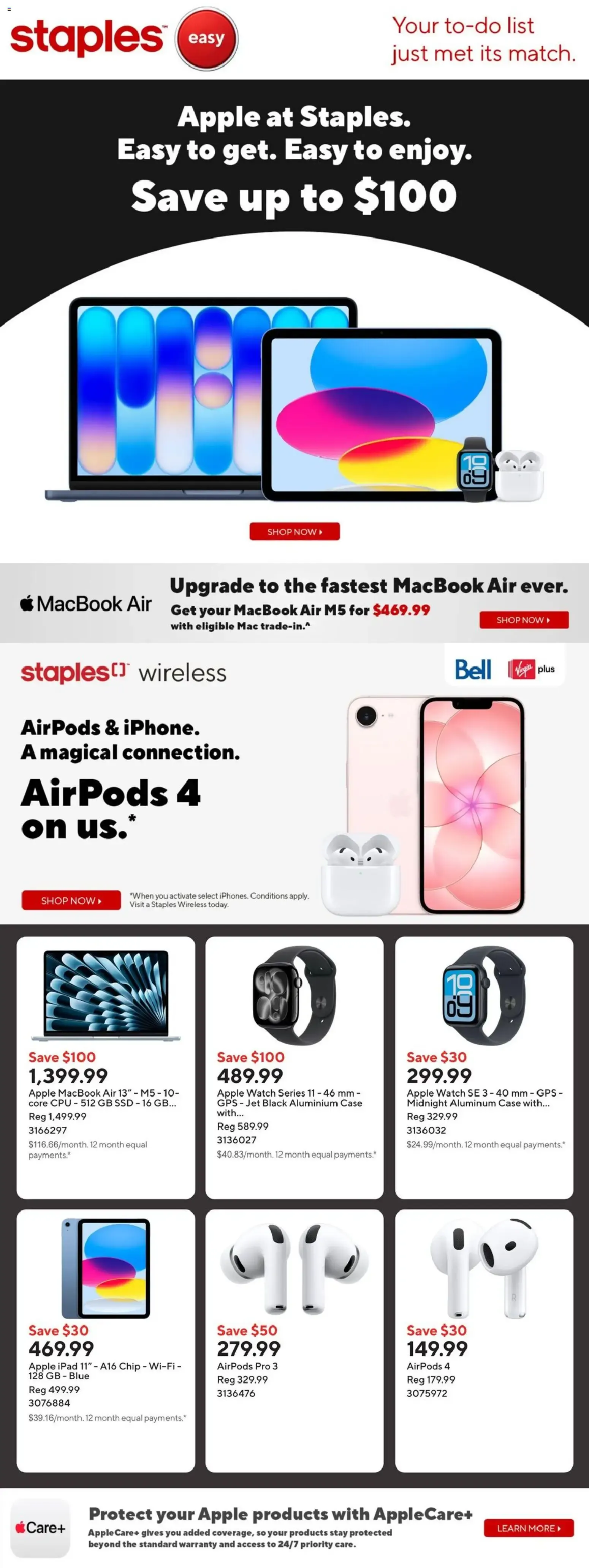 Staples weekly flyer / circulaire from Jun 5, 2026 > weekly specials & deals from June 5 to June 11 2026 - flyer page 1