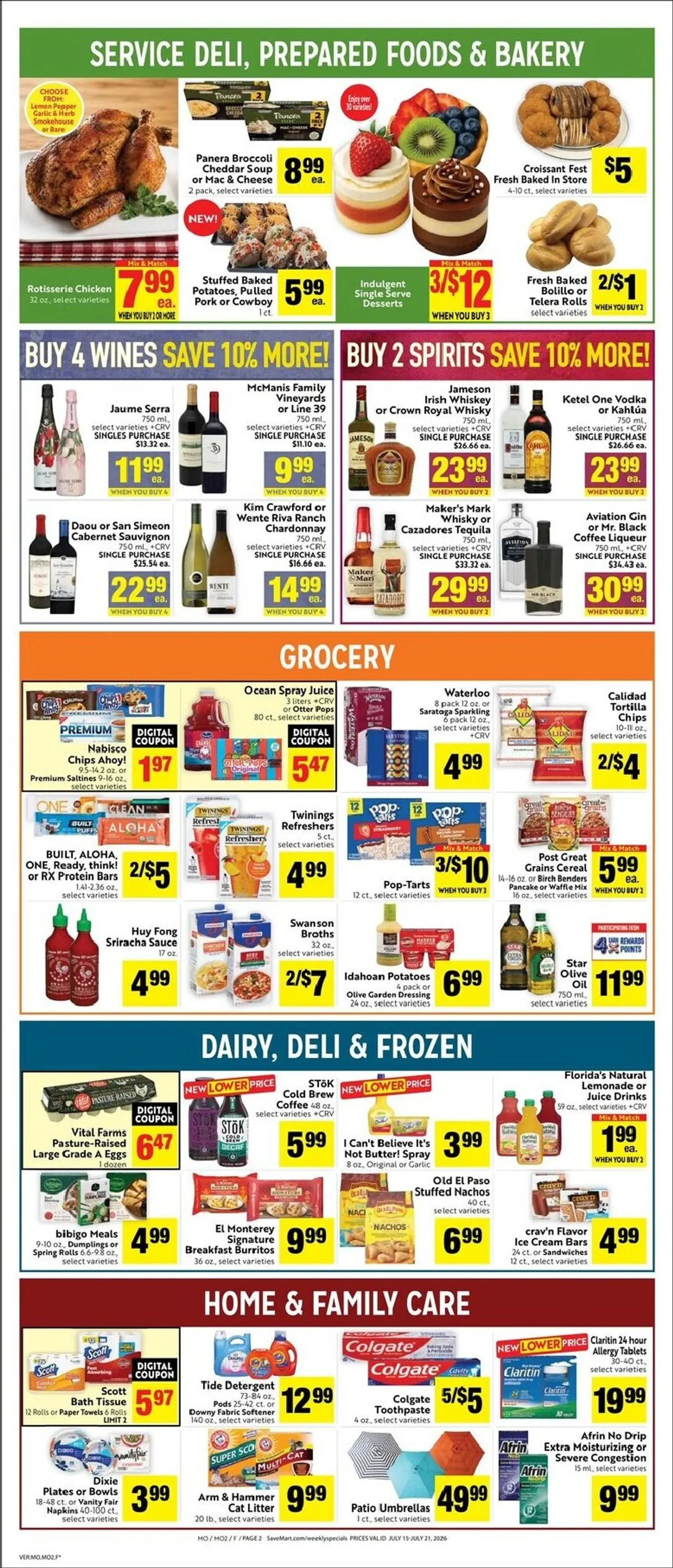 Weekly ad Save Mart Brochure from July 15 to July 21 2026 - Page 2