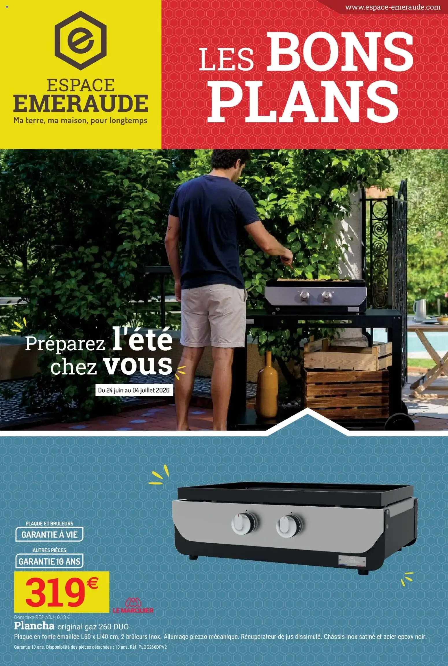 Espace Emeraude - Les Bons Plans : Préparez l'été chez vous du 24 juin au 4 juillet 2026 - Catalogue page 1