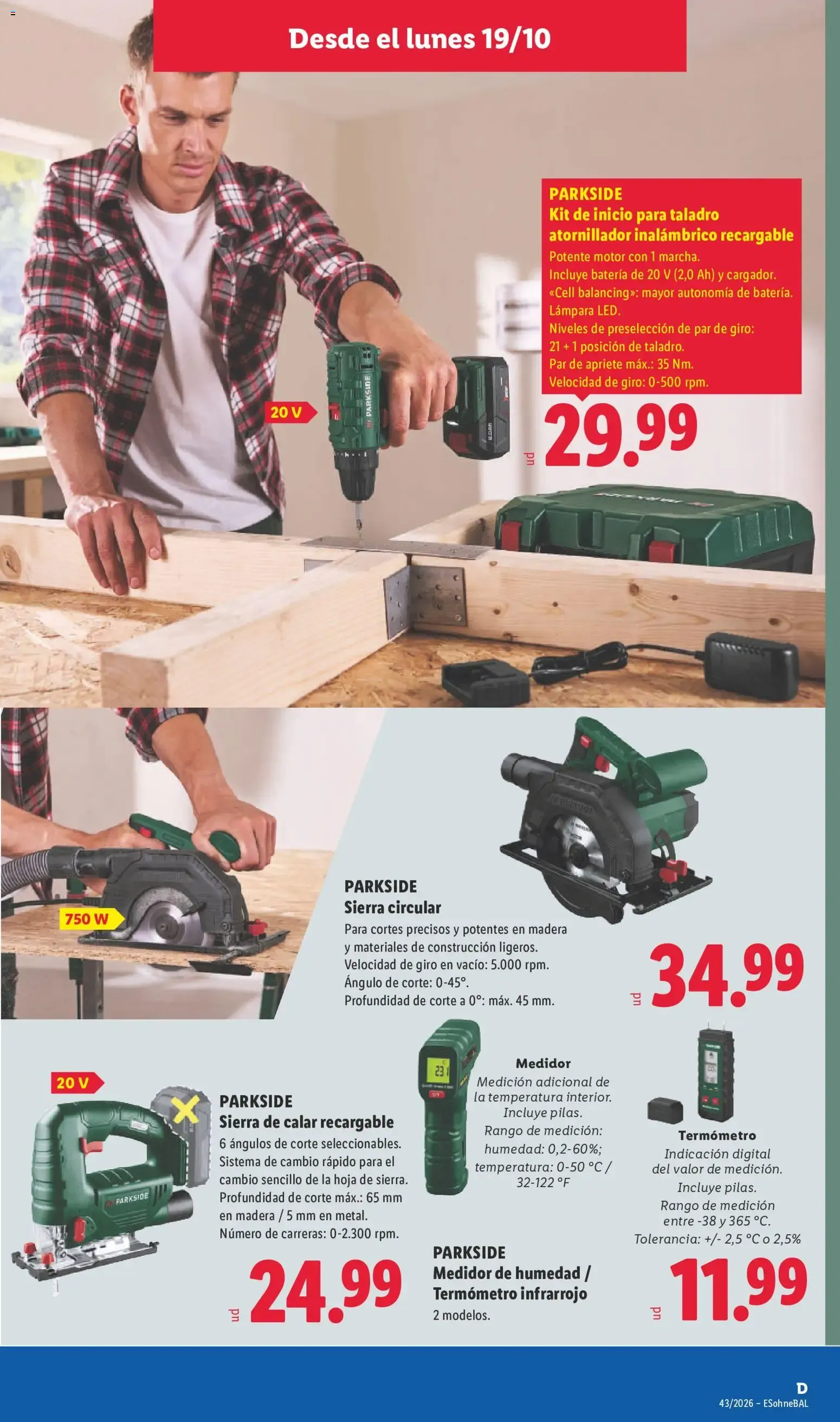 Catálogo de Lidl folleto de bazar del 19/10/2026 | Ofertas 19 de octubre al 25 de octubre 2026 - Página 9