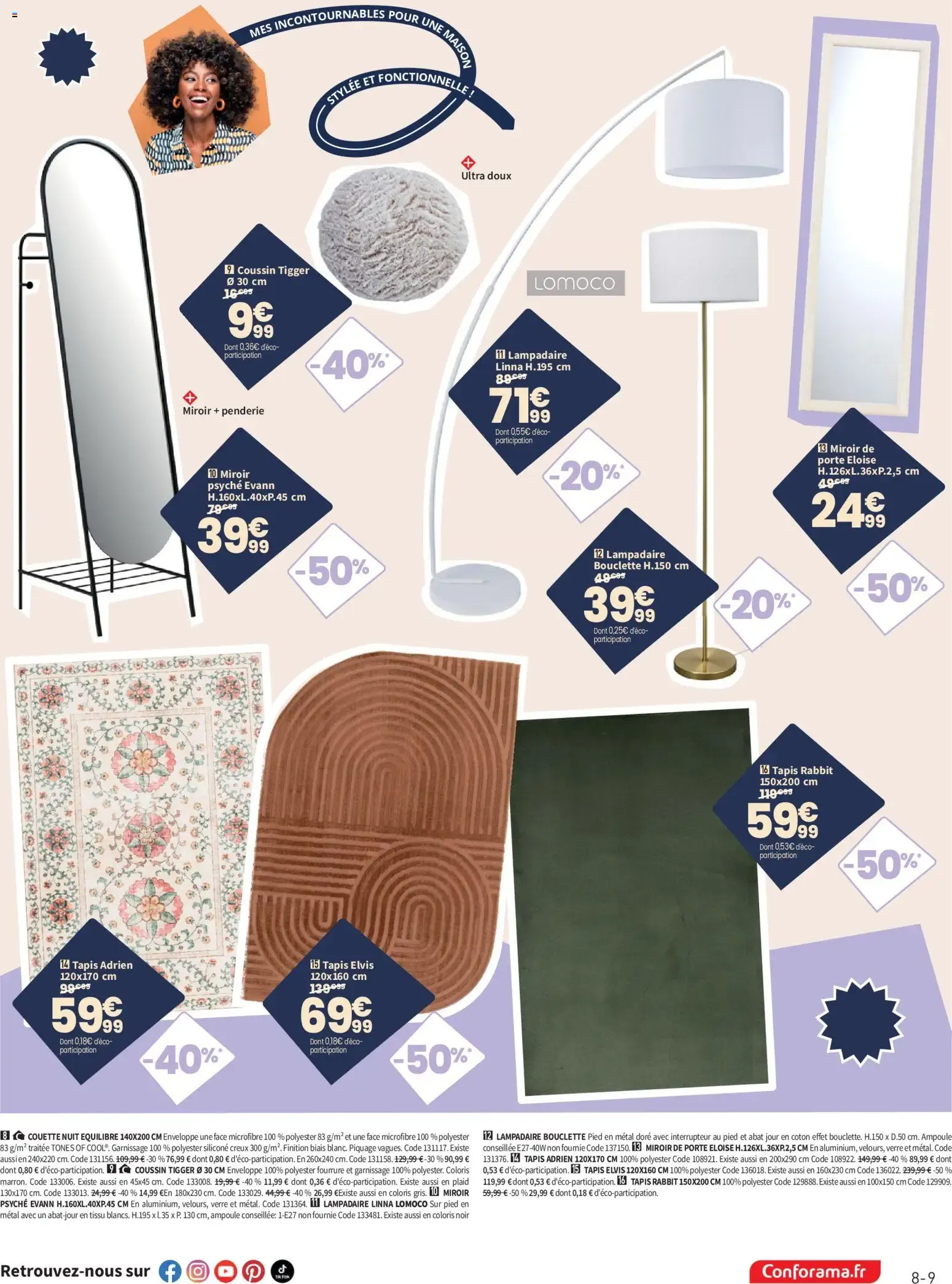 LE GRAND DESTOCKAGE PROMO RAMA Conforama du 13 octobre au 9 novembre 2026 - Catalogue page 9