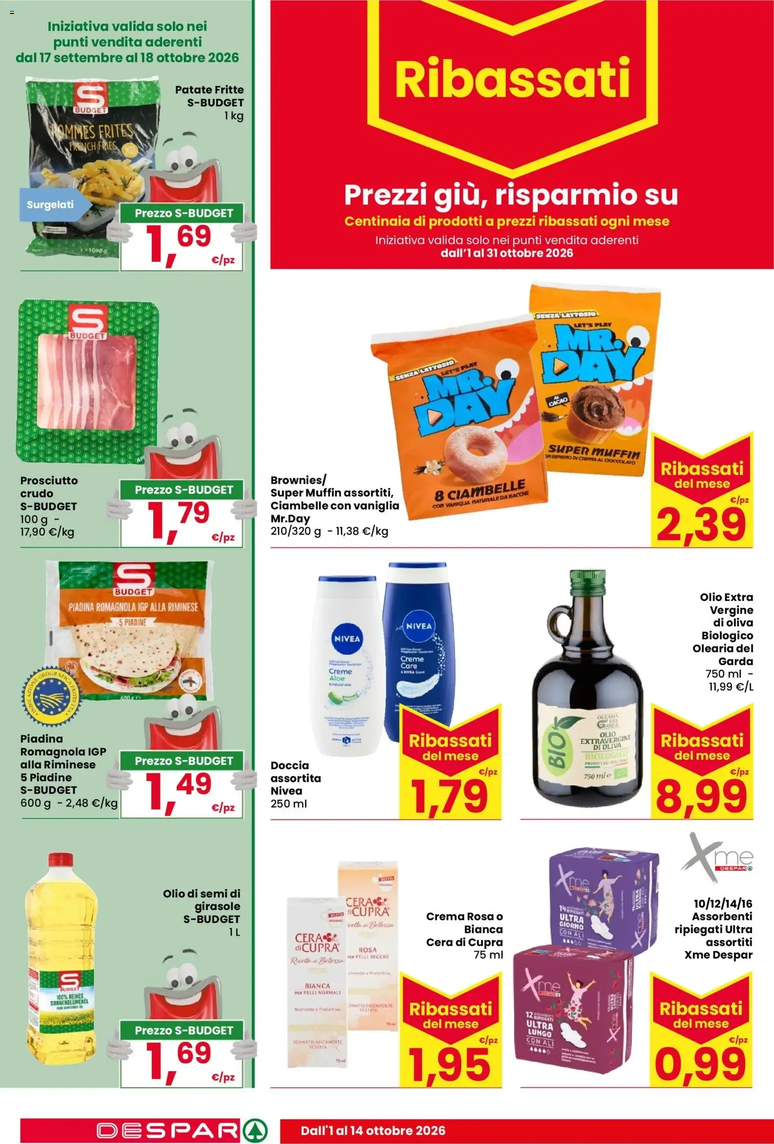 Despar Sottocosto da 1 ottobre a 10 ottobre di 2026 - Pagina del volantino 18
