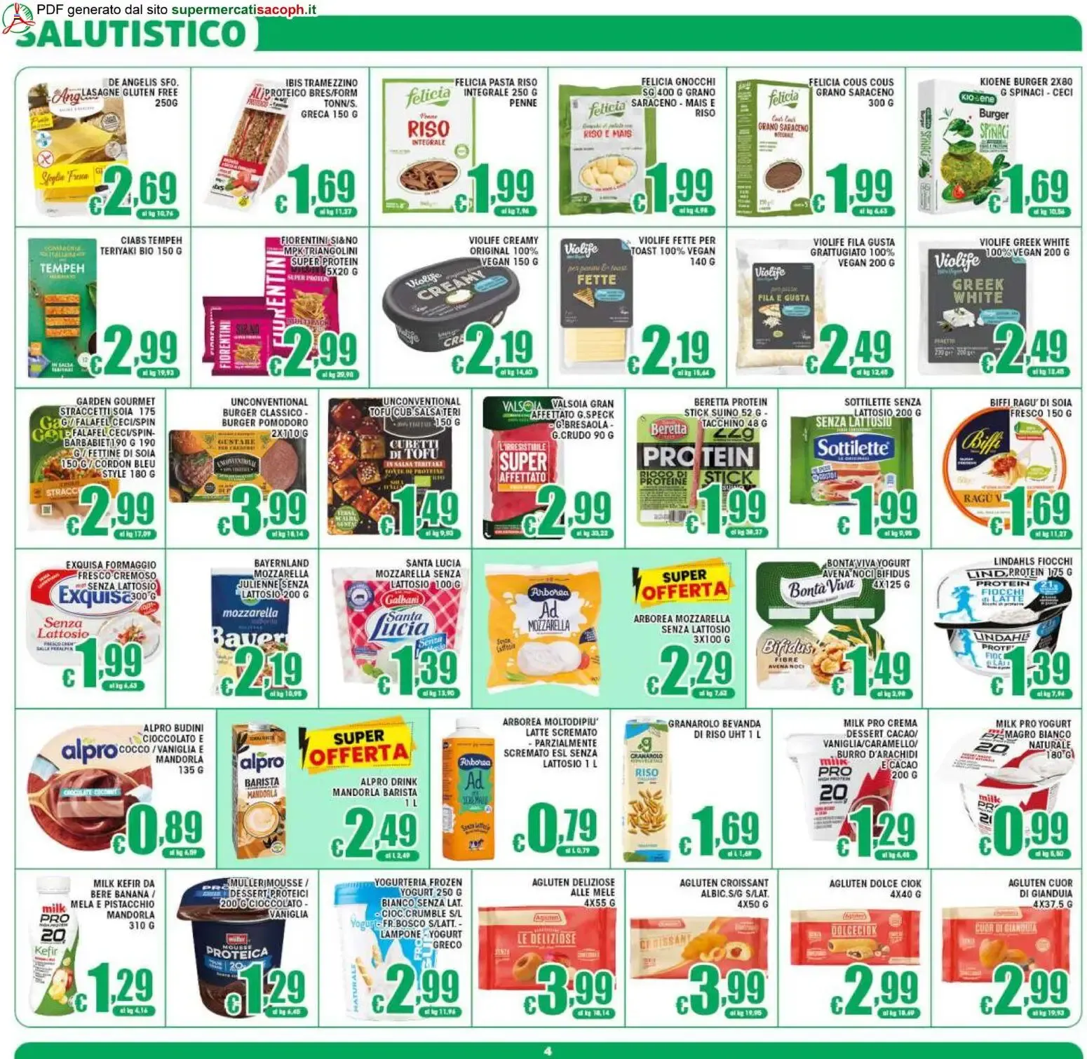 Sacoph volantino dal 01/07/2026 - online Offerte da 1 luglio a 9 luglio di 2026 - Pagina del volantino 4