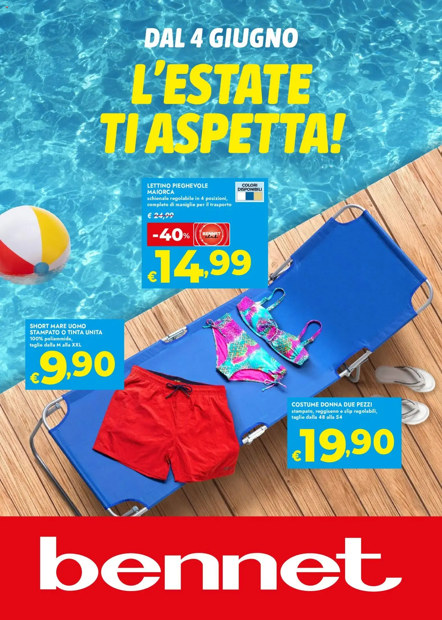 Bennet - L'Estate ti aspetta! da 4 giugno a 24 giugno di 2026 - Pagina del volantino 1