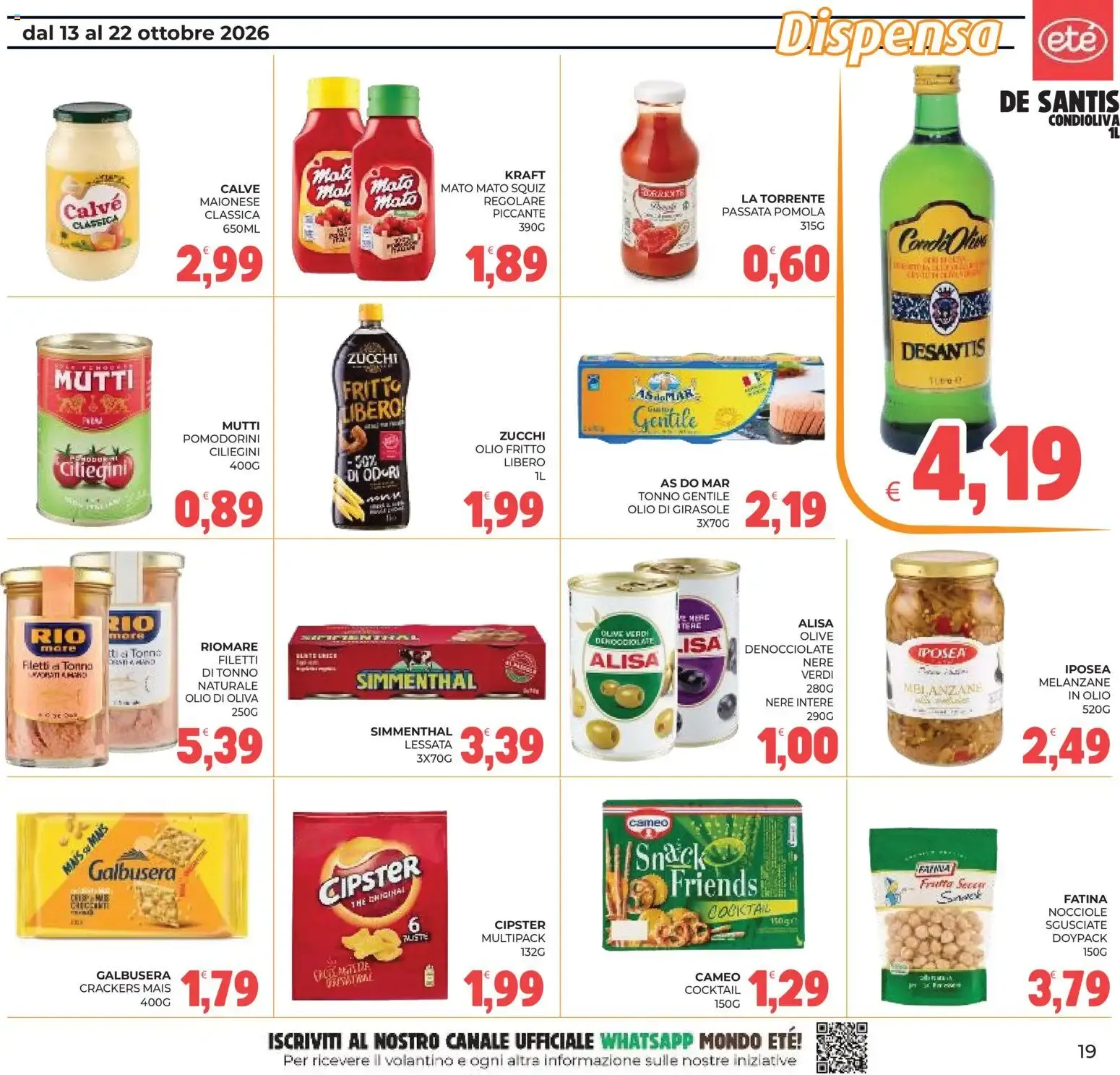 Eté volantino dal 13/10/2026 - online Offerte da 13 ottobre a 22 ottobre di 2026 - Pagina del volantino 19