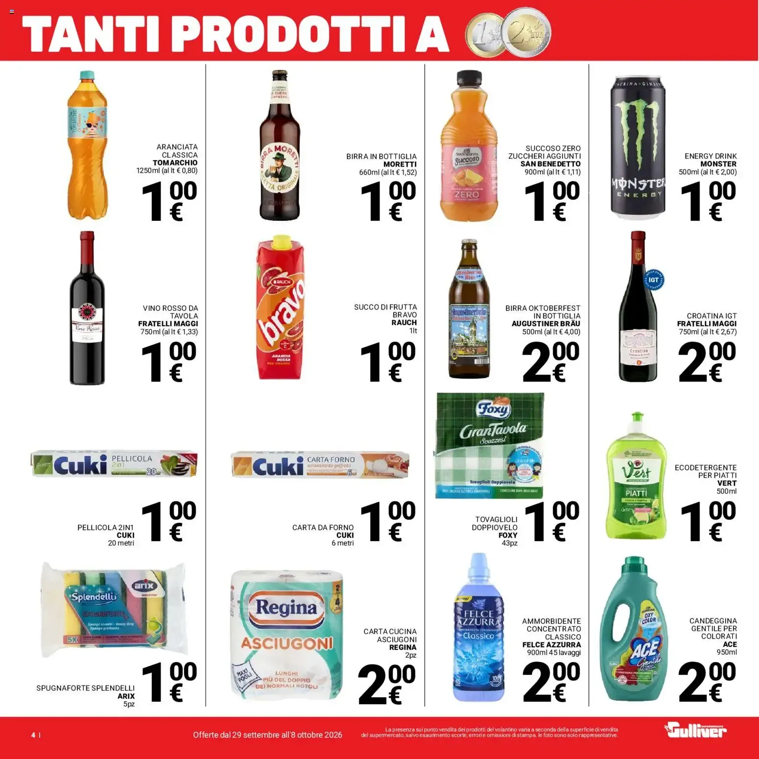 Nuovo Gulliver volantino dal 29/09/2026 > offerte anteprima 🛍️ da 29 settembre a 8 ottobre di 2026 - Pagina del volantino 4