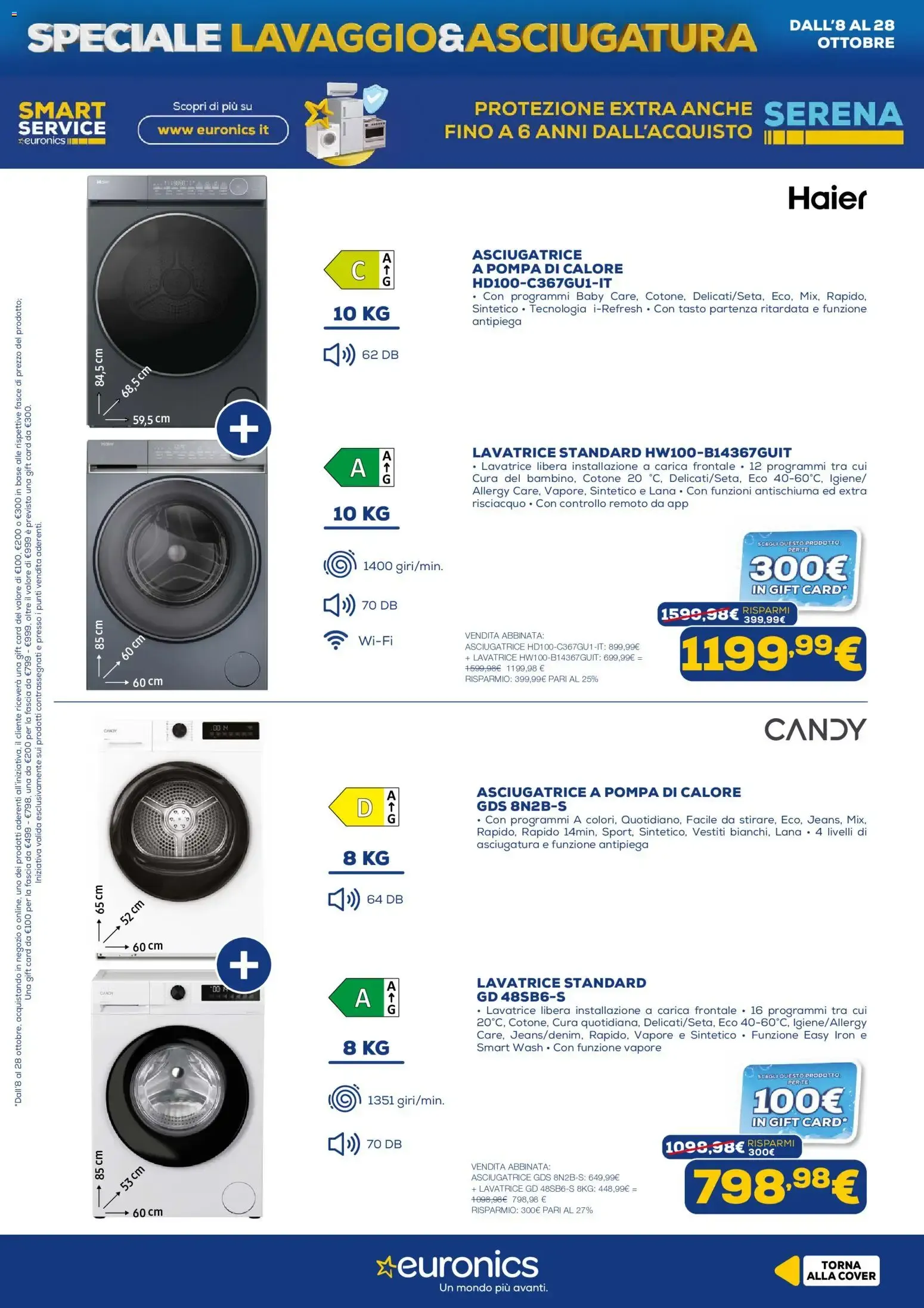 Euronics: Speciale Lavaggio & Asciugatura da 8 ottobre a 28 ottobre di 2026 - Pagina del volantino 5
