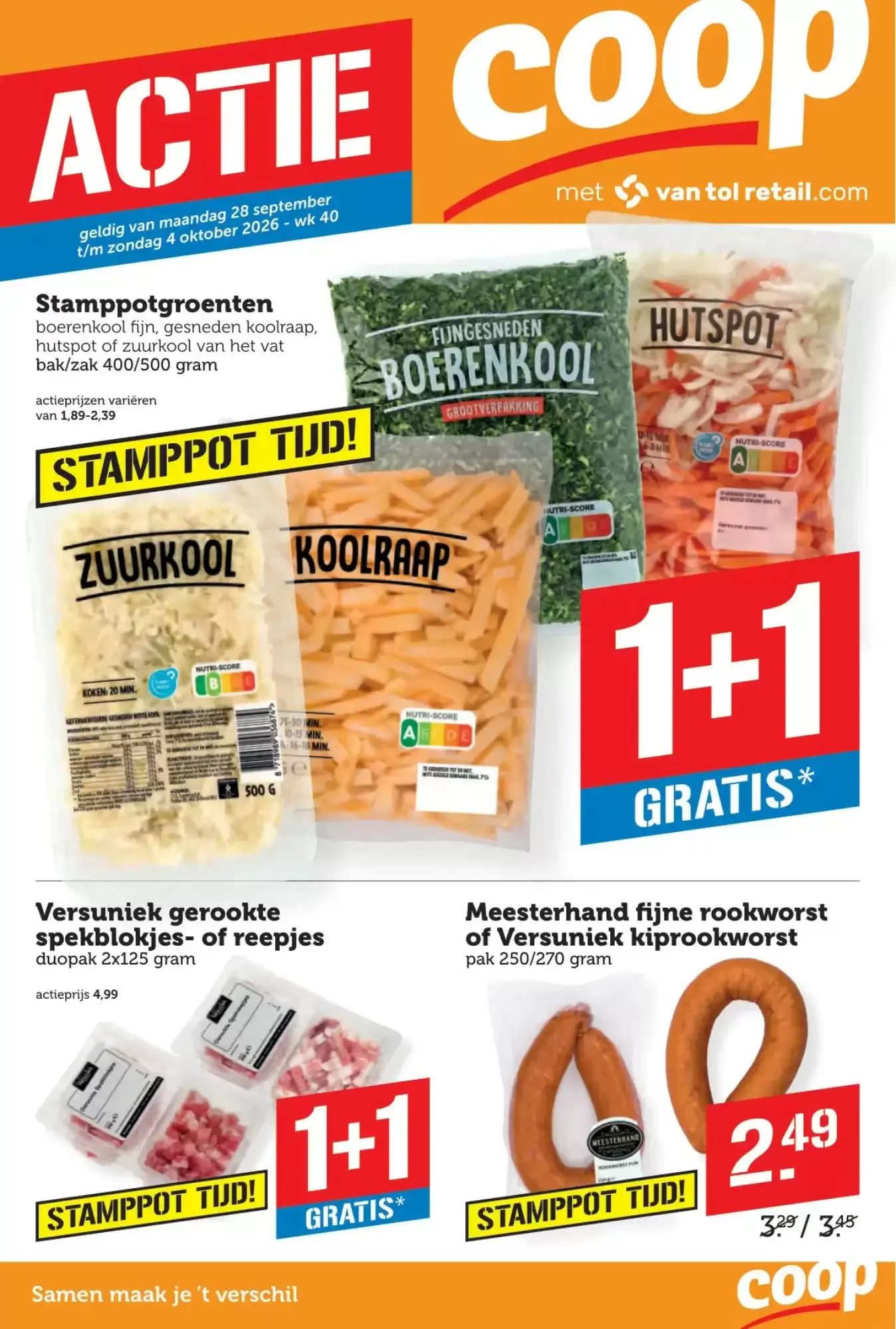 Coop Folder Week 40 – 28.09.2026 – 04.10.2026 van 28 september tot 4 oktober 2026 - Folder pagina 1