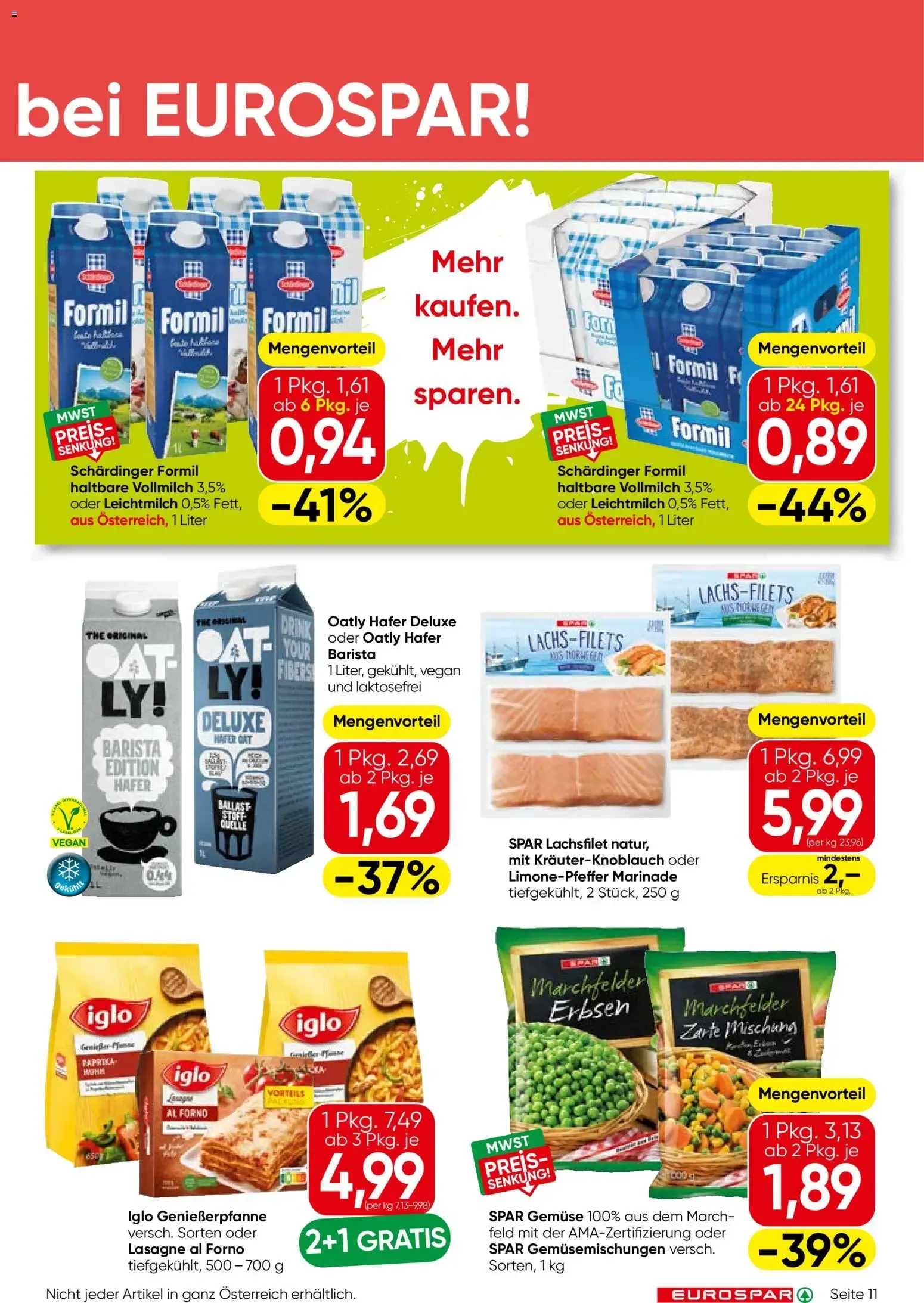 Eurospar Flugblatt von 08.10.2026 - Aktuelle Angebote von 8. Oktober bis 21. Oktober 2026 - Flugblätt seite 11