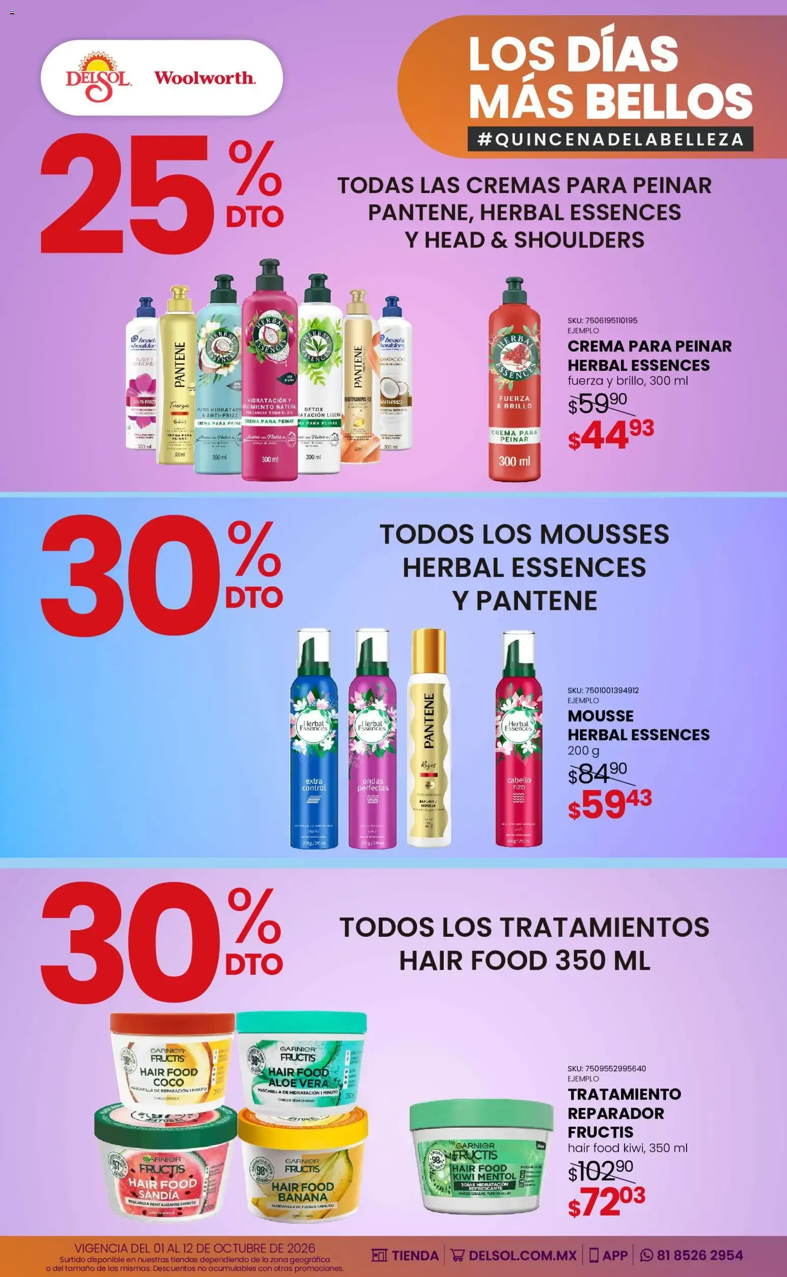 Catálogo de Del Sol y Woolworth catálogo Los días más bellos - Quincena Belleza (01/10/2026 - 12/10/2026) - catálogo en línea 1 de octubre al 12 de octubre 2026 - Pagina 8