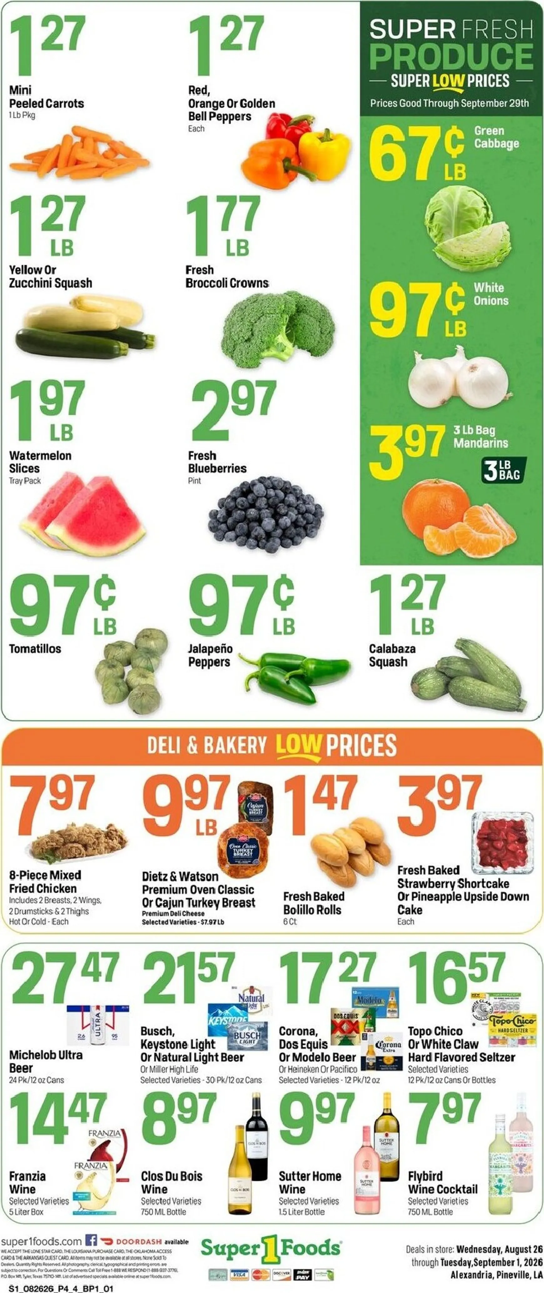 Weekly ad Current Super 1 Foods leaflet valid from Wednesday 08/26/2026 to Tuesday 09/01/2026 from August 26 to September 1 2026 - Page 4