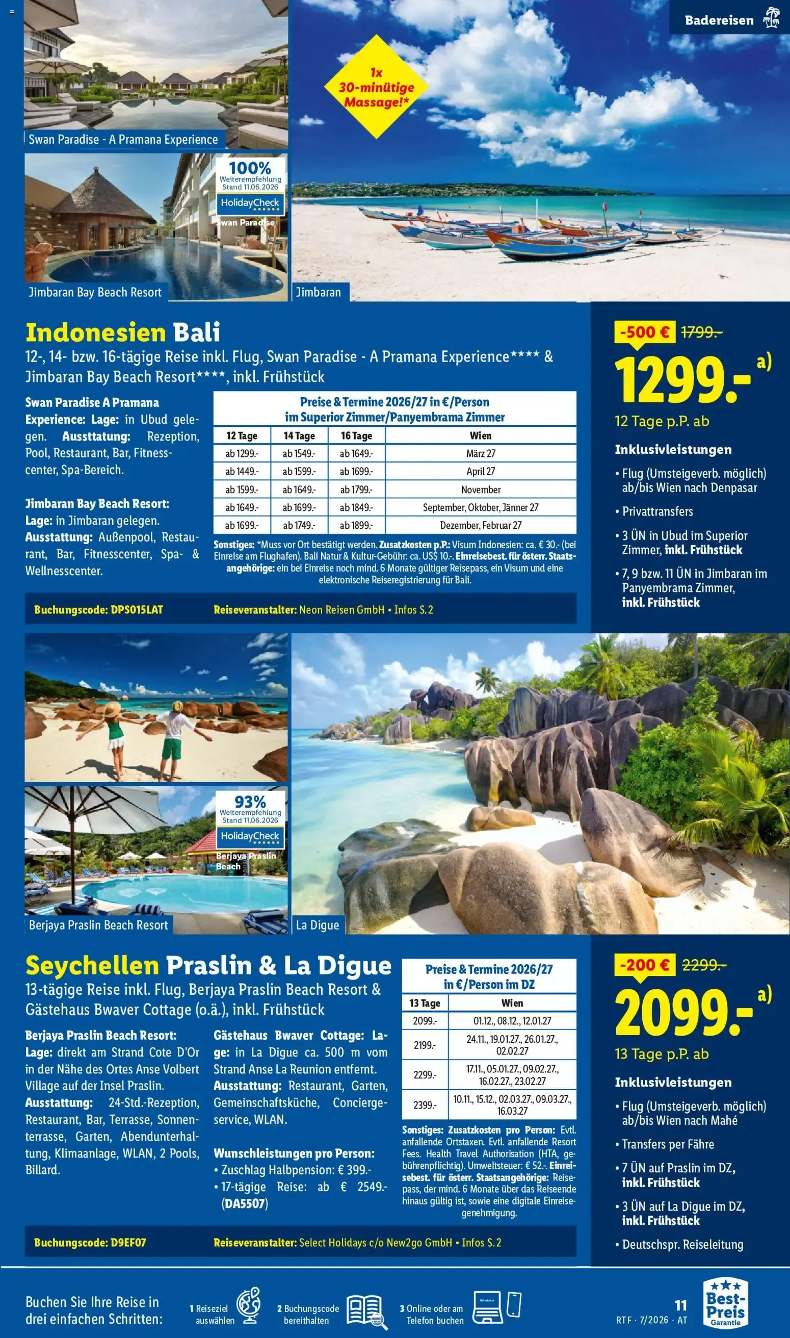 Lidl Juli/August Reise - Highlights ab 15.07.2026 - Angebote ab donnerstag von 15. Juli bis 15. August 2026 - Flugblätt seite  11