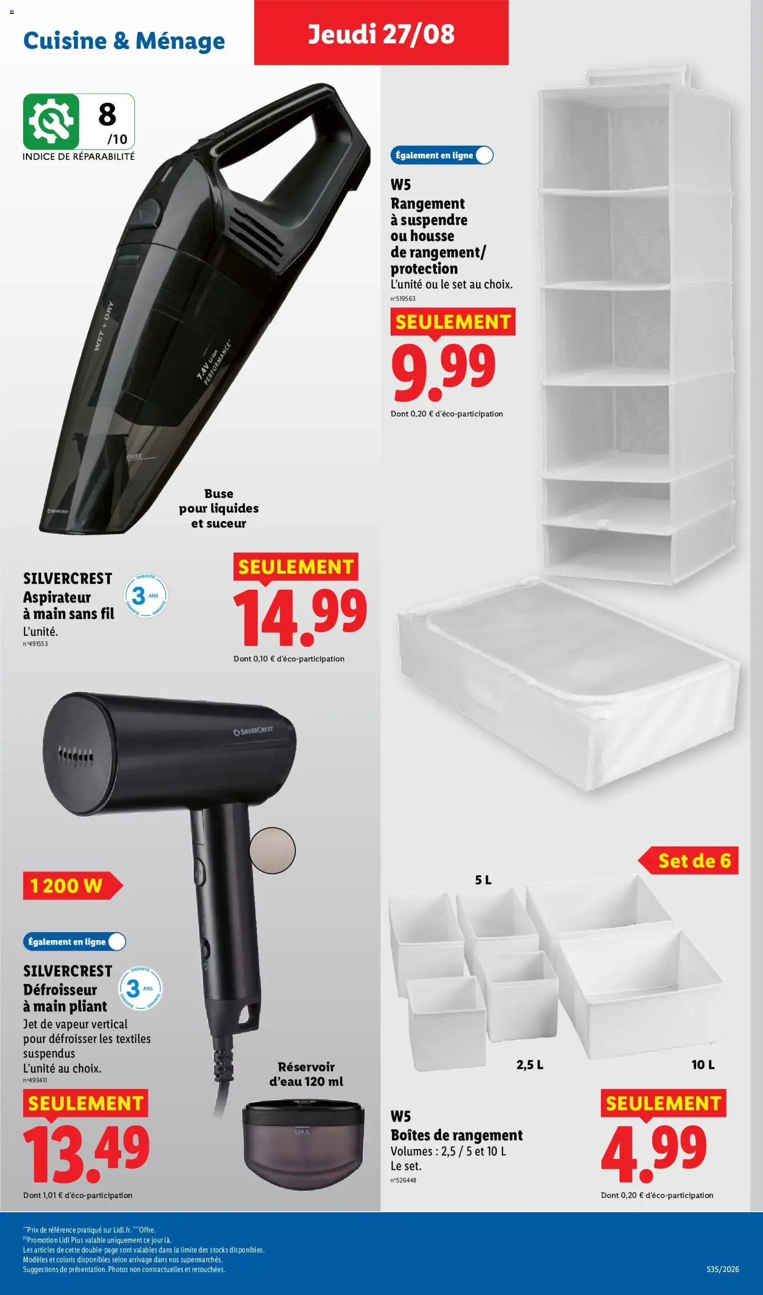 LIDL La rentrée des économies du 27 août au 2 septembre 2026 - Catalogue page 37