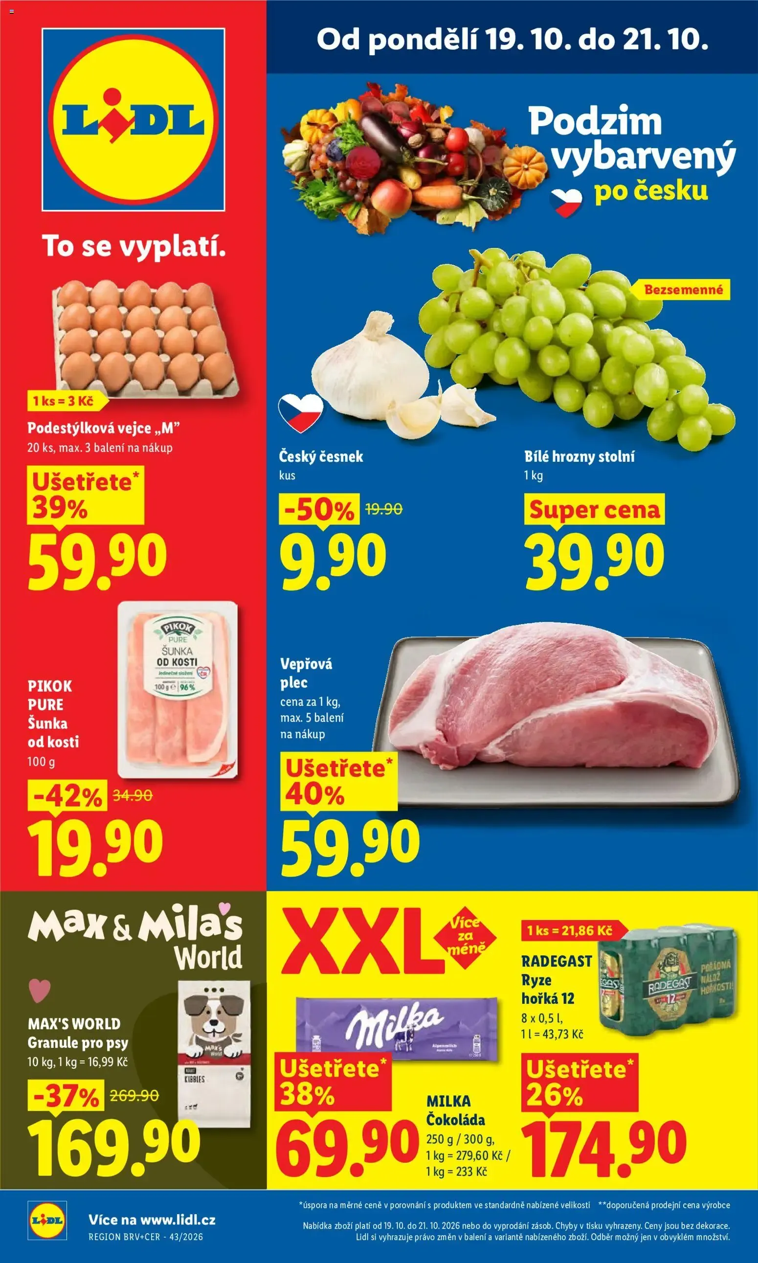 Lidl leták od 19.10.2026 - Nový akční leták - 19. října 21. října 2026 - Page 1