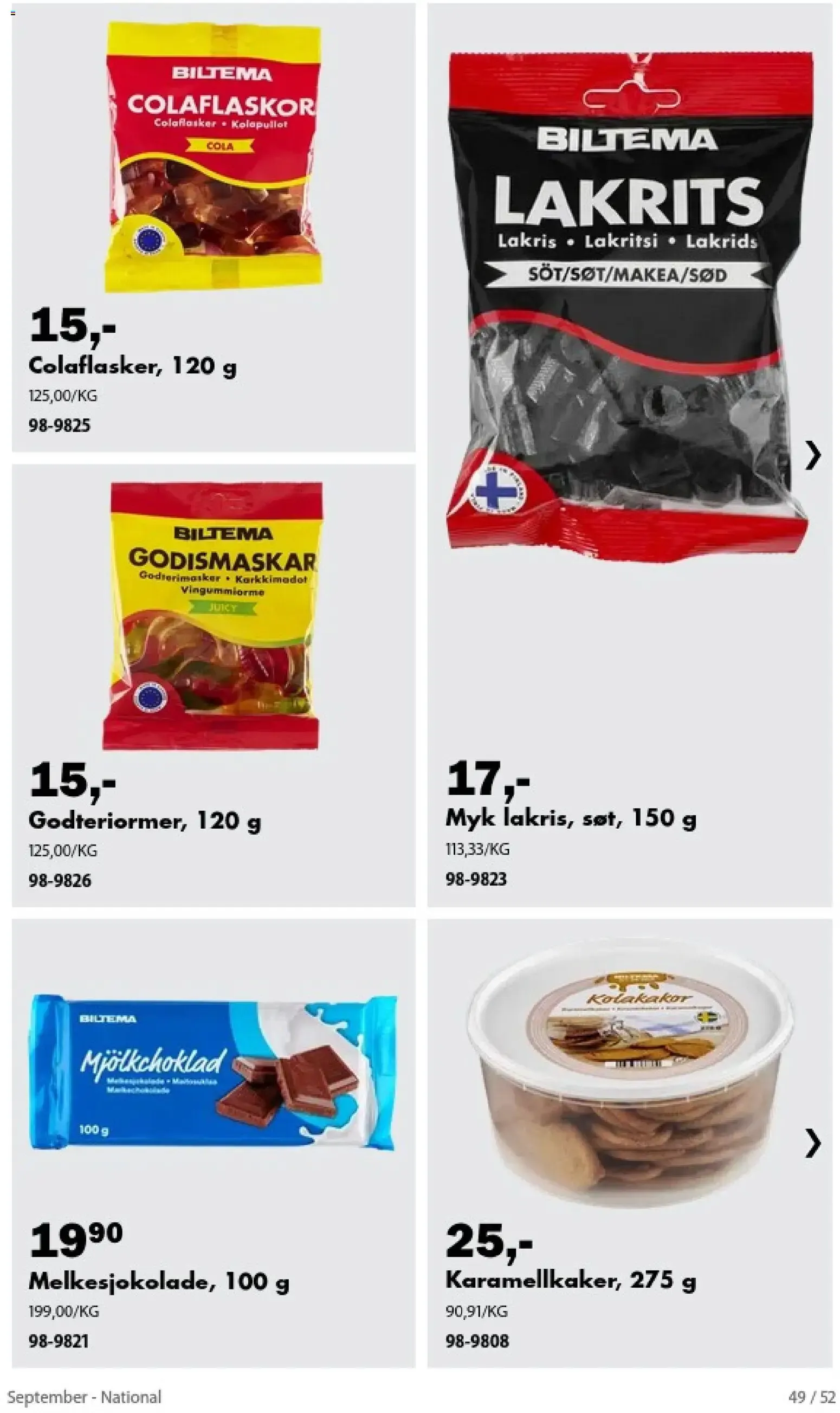 Biltema fra 1. september til 30. september 2026 - kundeavisside 49