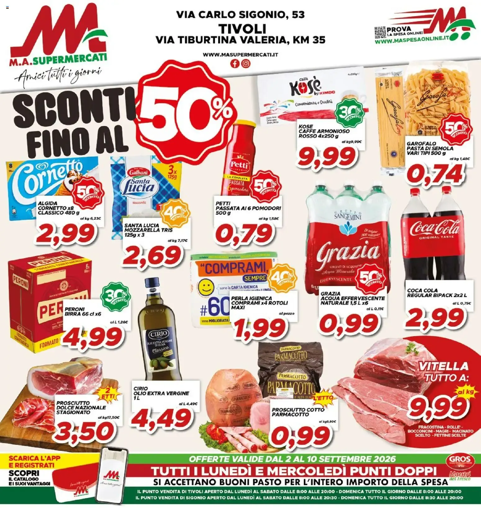 Ma Supermercati volantino dal 02/09/2026 - online Offerte da 2 settembre a 10 settembre di 2026 - Pagina del volantino 1