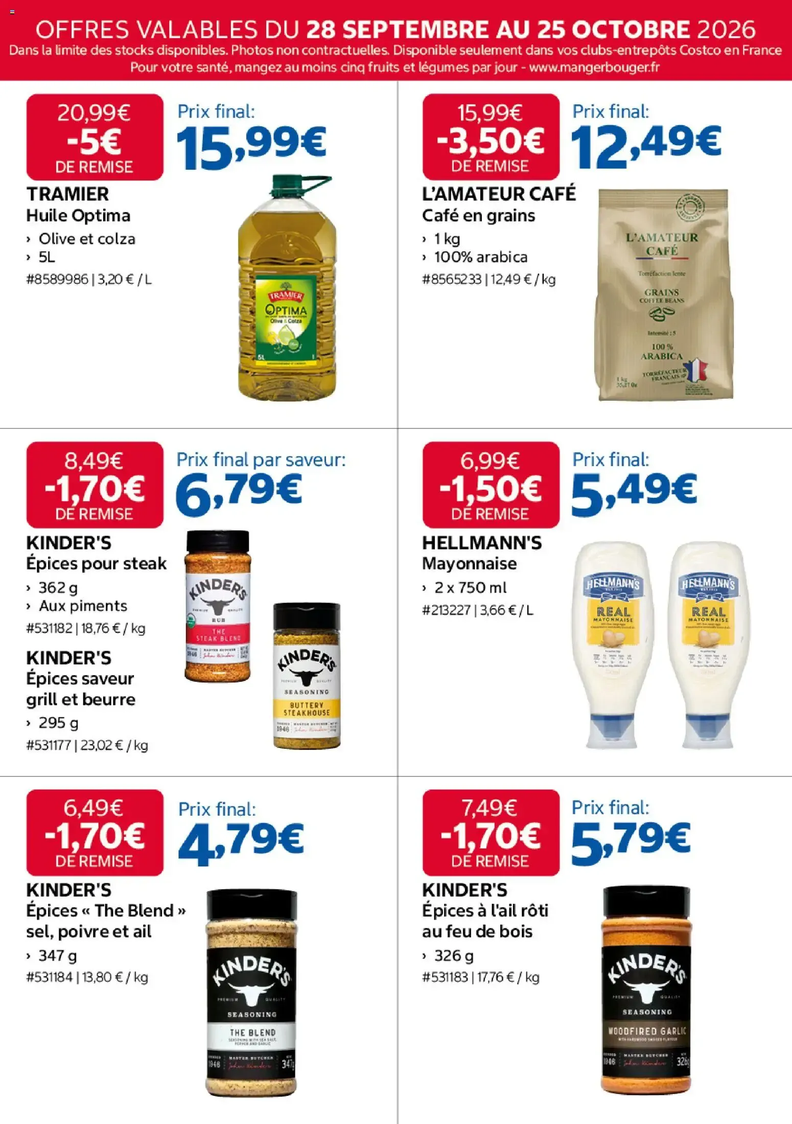 Réservé aux Membres : Plus de 1000€ de Remises Cumulées du 28 septembre au 25 octobre 2026 - Catalogue page 12