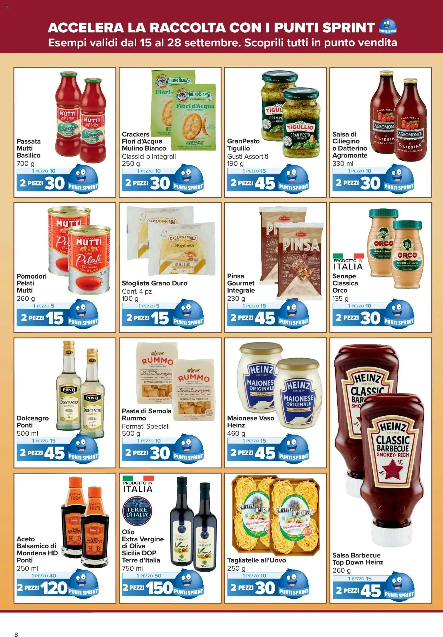 Nuovo Carrefour volantino Market - Punti Sprint Payback dal 15/09/2026 > offerte anteprima 🛍️ da 15 settembre a 28 settembre di 2026 - Pagina del volantino 8