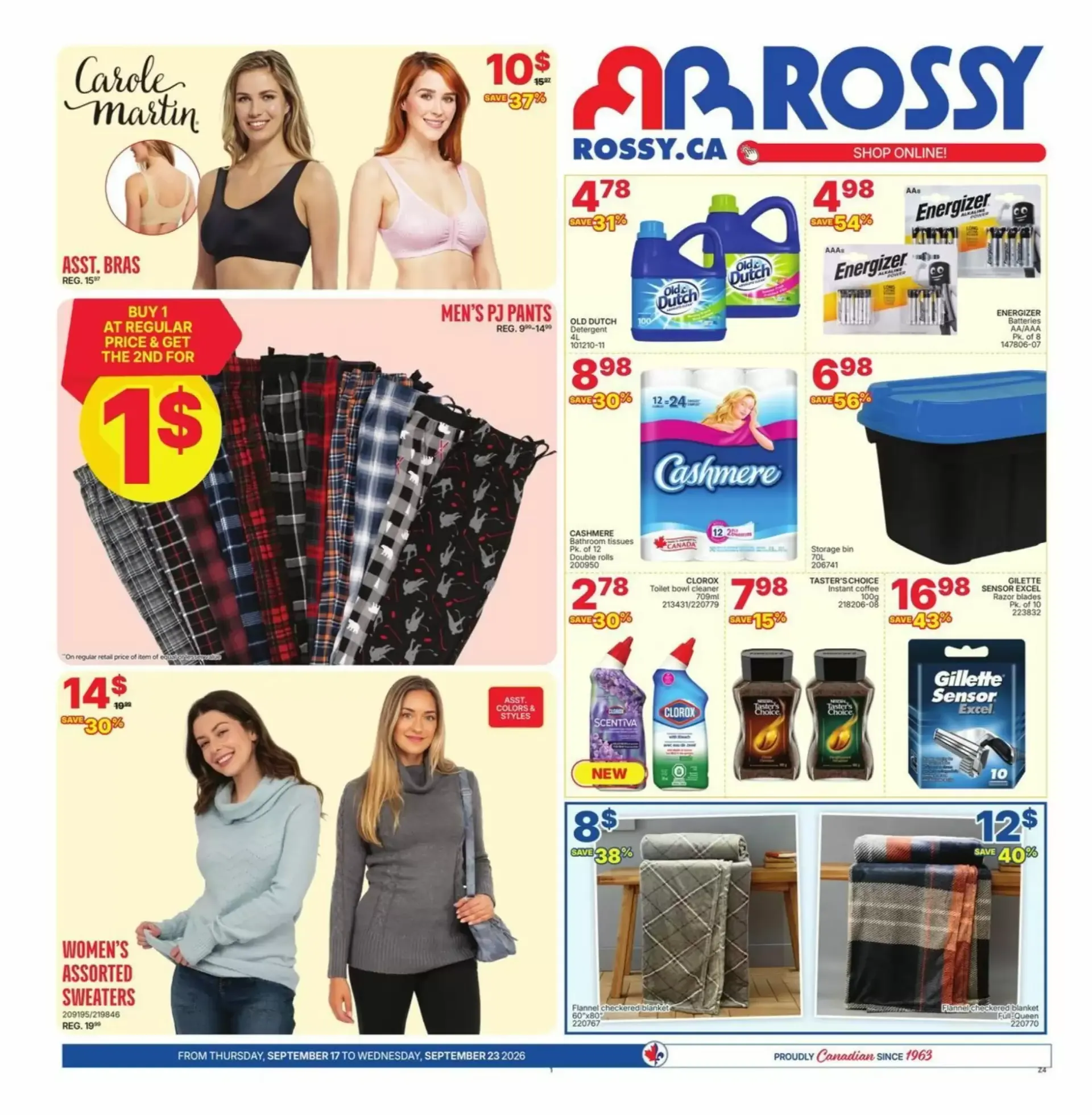 Rossy from September 17 to September 23 2026 - flyer page 1