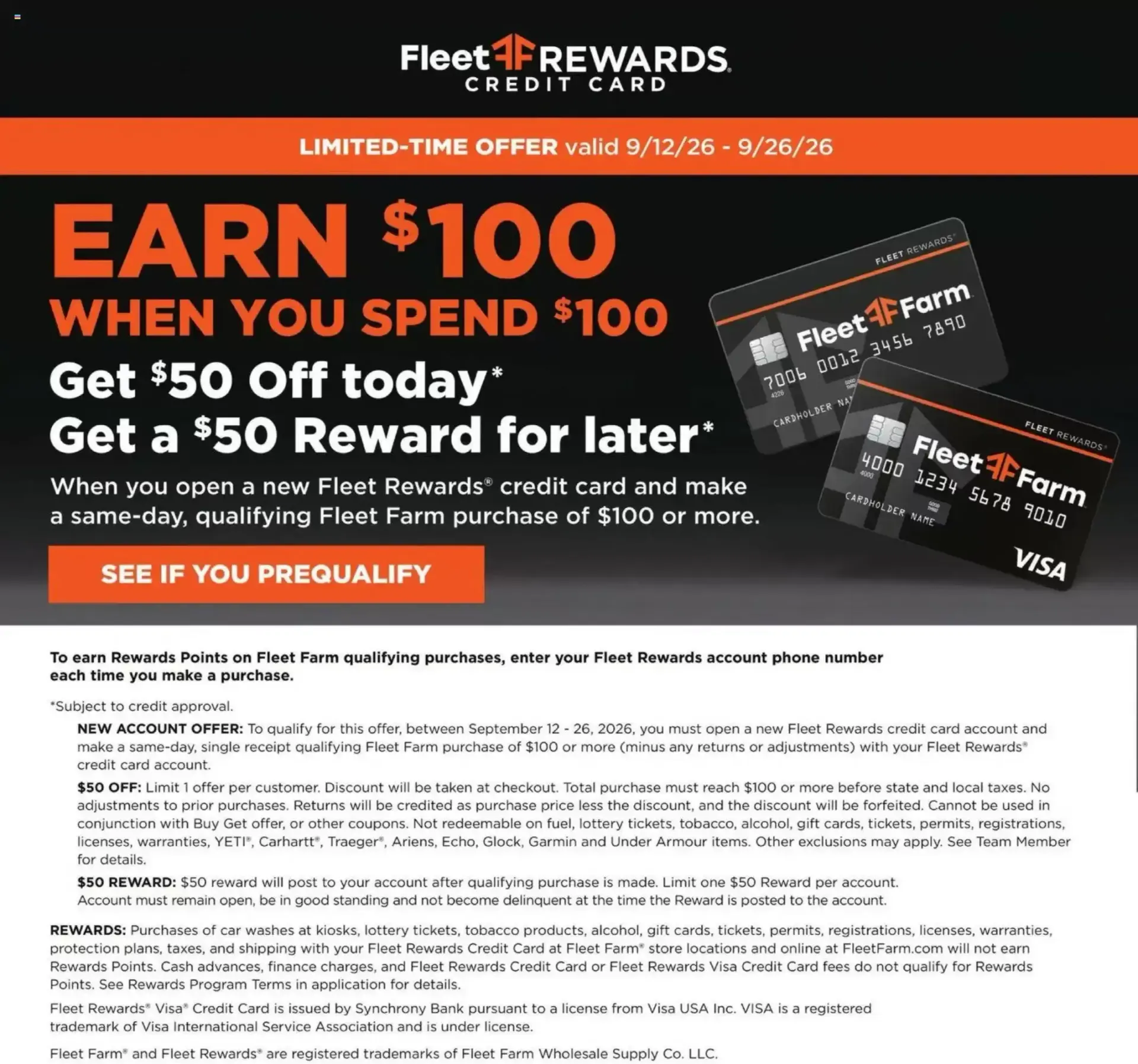 Weekly ad Fleet Farm - Your Bird Feed Headquarters from September 21 to September 27 2026 - Page 11