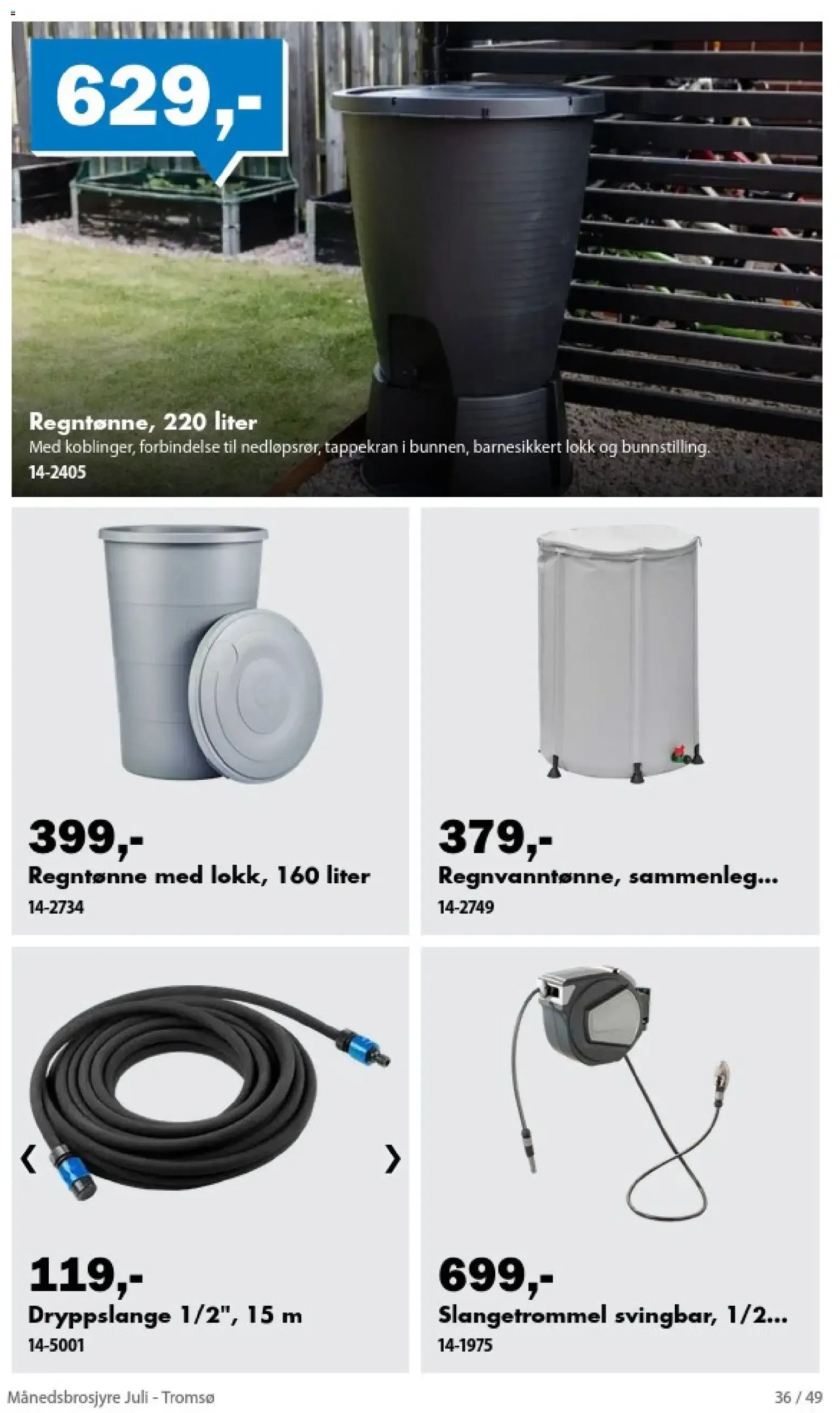 Biltema Månedsbrosjyre Juli - National (01/07/2026 - 30/07/2026) - Kundeavis og tilbud fra 1. juli til 30. juli 2026 - kundeavisside 36