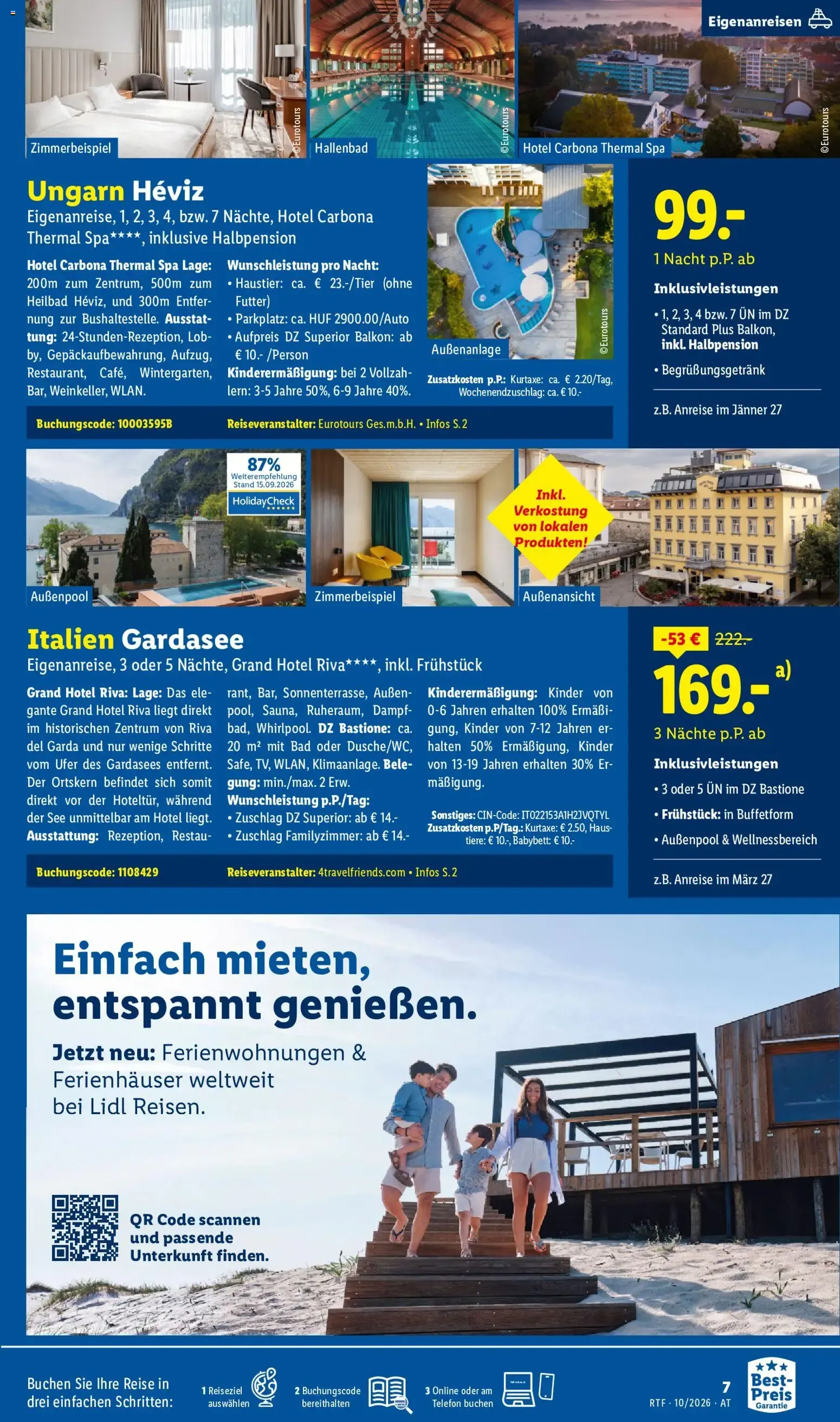 Lidl: Viel Urlaub für wenig Geld lohnt sich von 14. Oktober bis 15. November 2026 - Flugblätt seite  7
