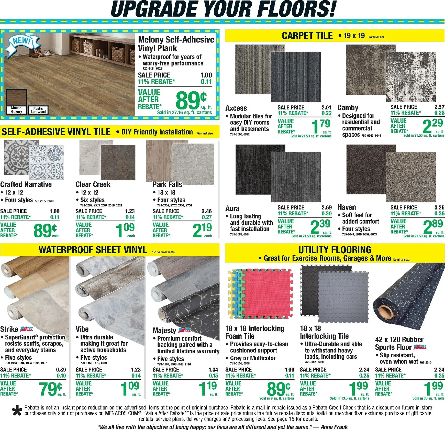Weekly promotion Current Menards - 11% Rebate Sale leaflet valid from Thursday 09/24/2026 to Sunday 10/04/2026 spanning from September 24 to October 4 2026 - Page 23 for Catalogue 365