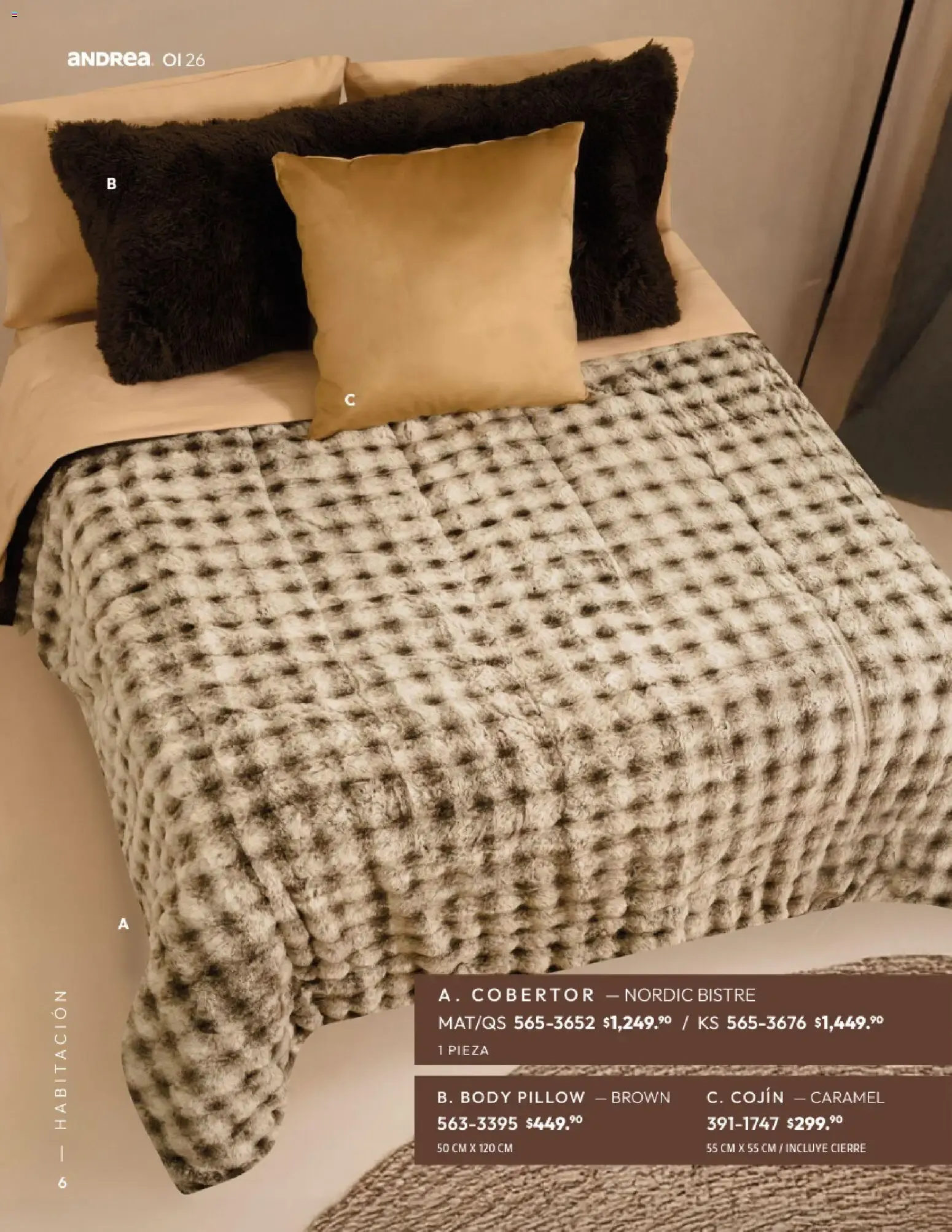 Catálogo de Andrea Home: Otoño - Invierno 2026 1 de septiembre al 31 de diciembre 2026 - Pagina 6